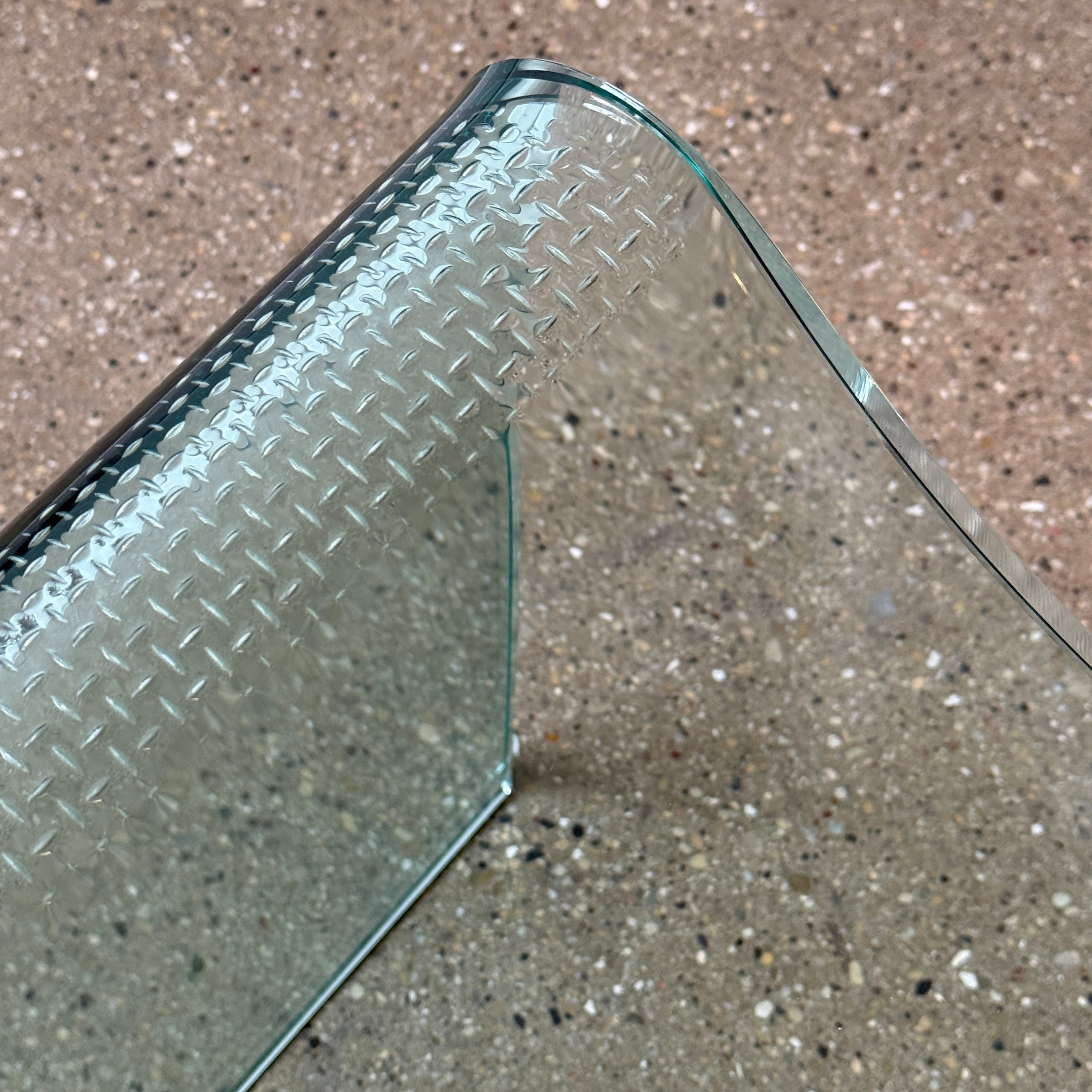 Glass Wave Stool by Laurel Fyfe