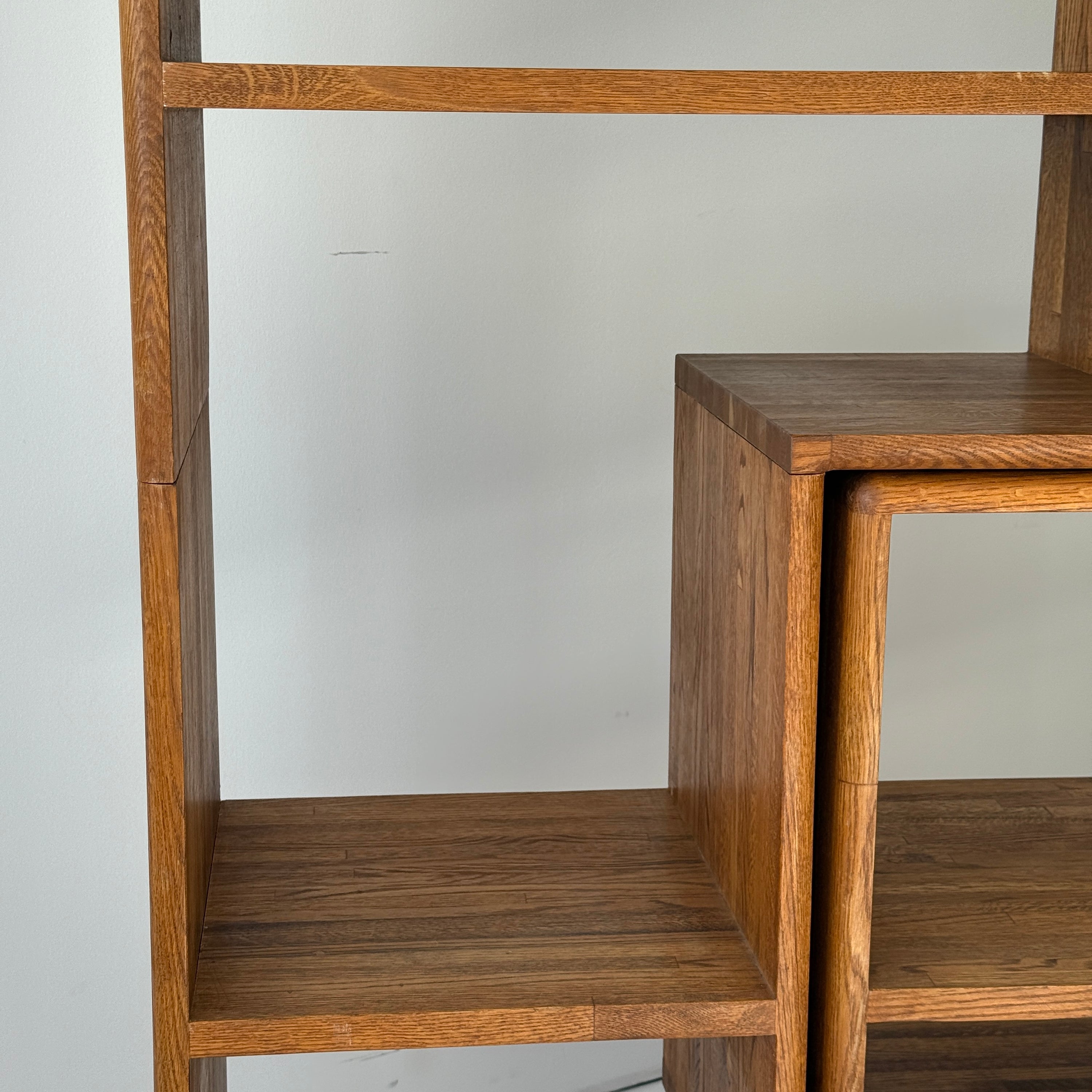 Studio Made Custom Oak Shelving Unit