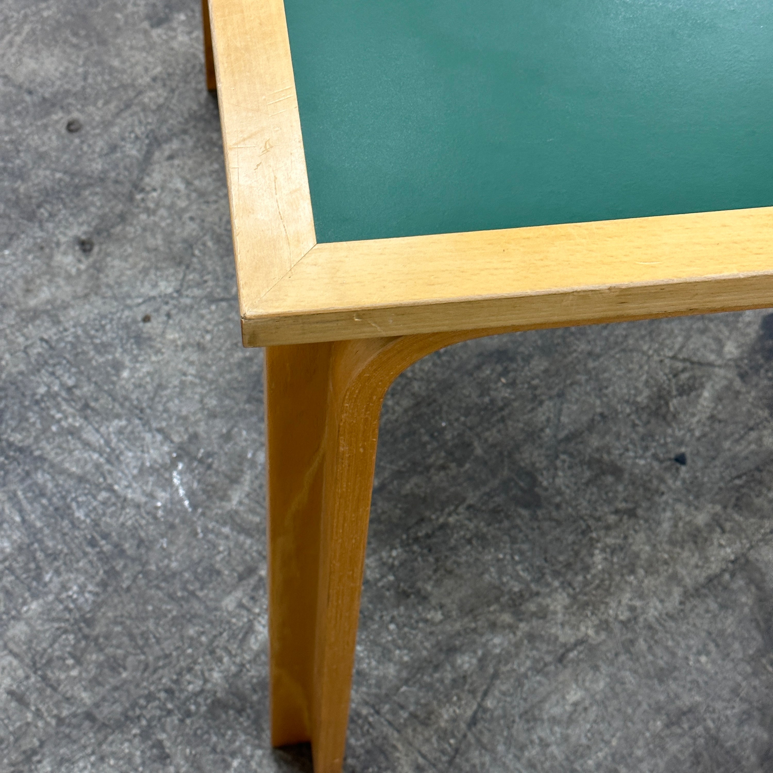 Square Green Table by Rud Thygesen and Johnny Sørensen for Magnus Olesen