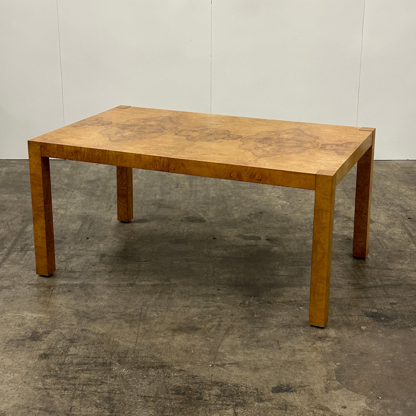 Parsons Style Burl Dining Table by Lane