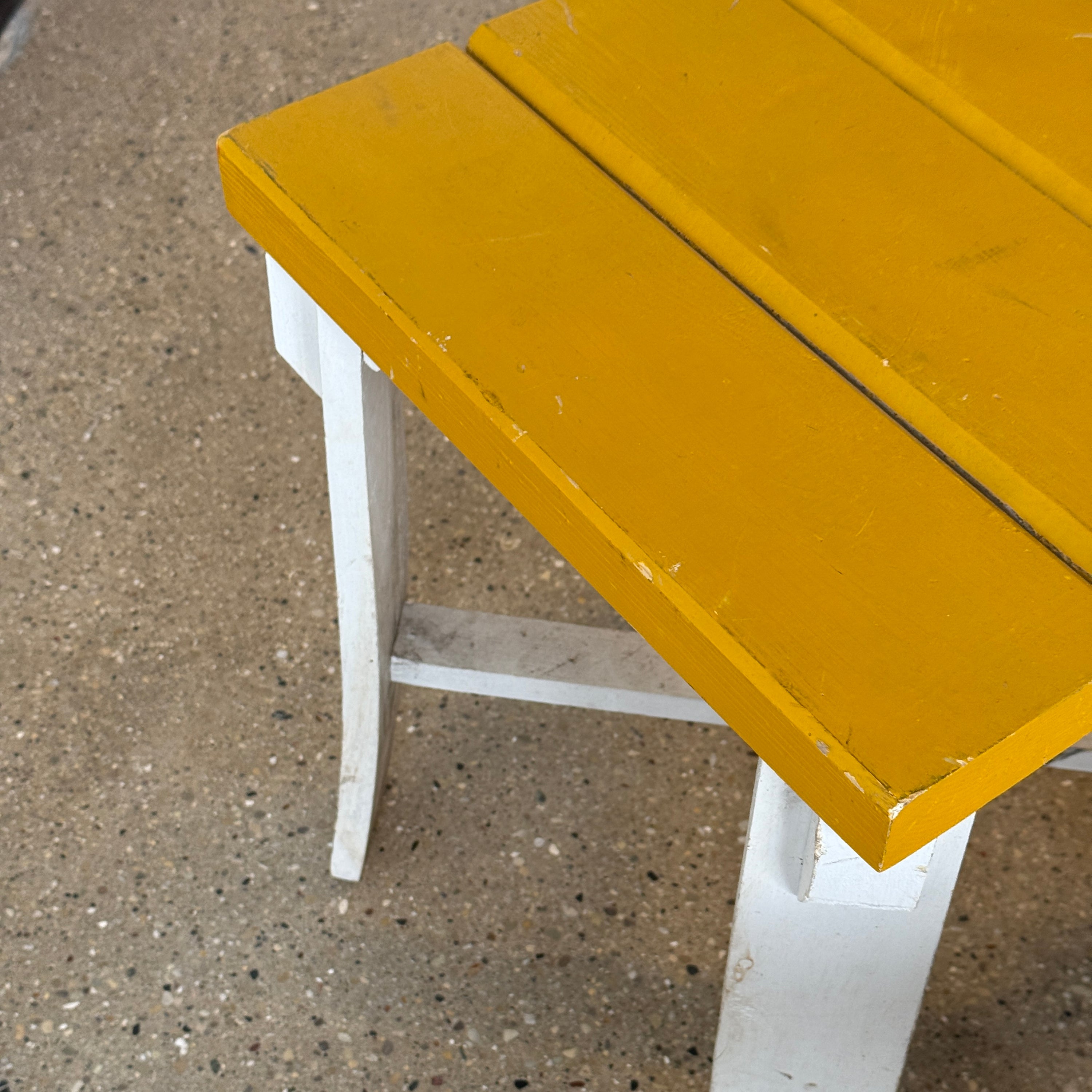 Primitive Painted Wooden Side Tables