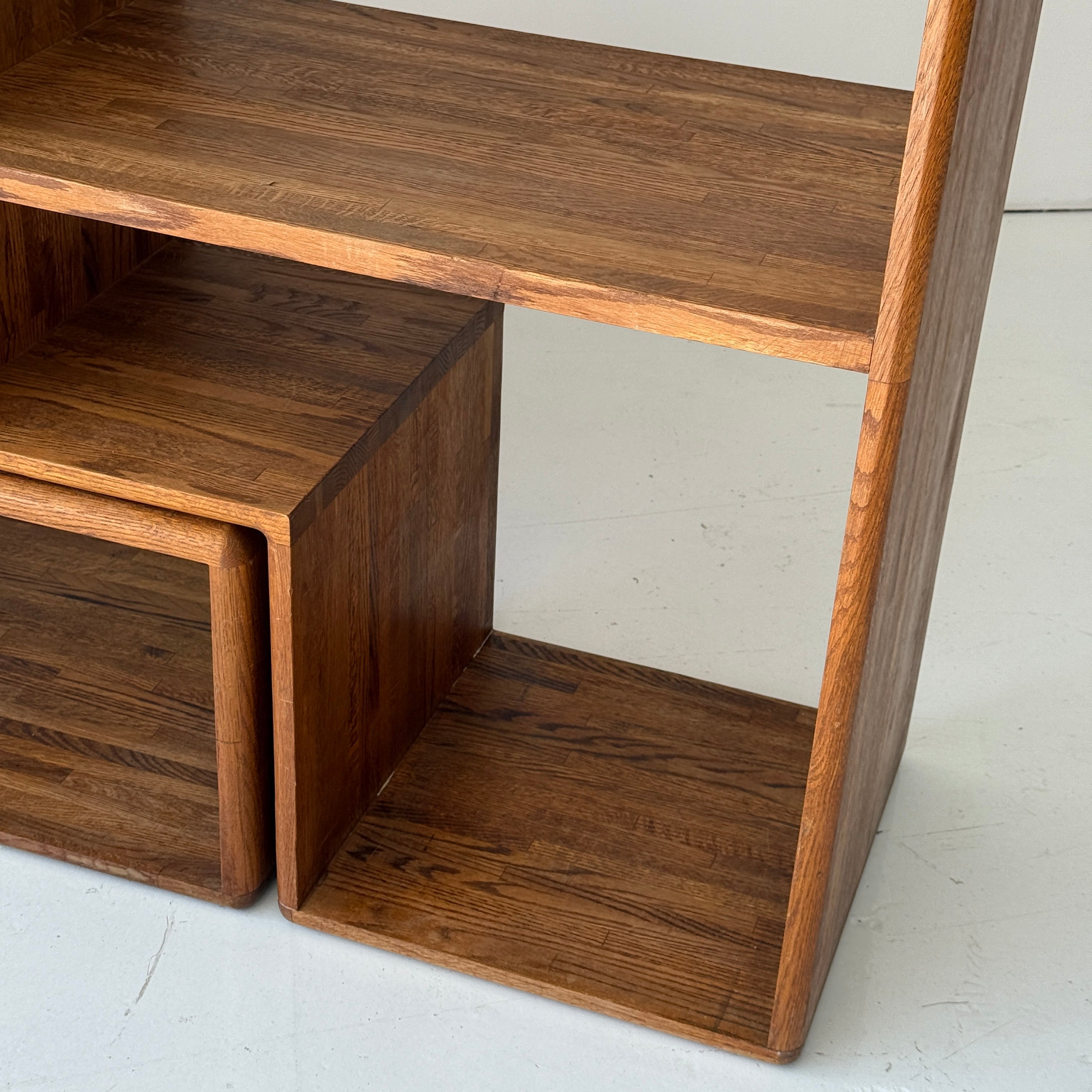 Studio Made Custom Oak Shelving Unit