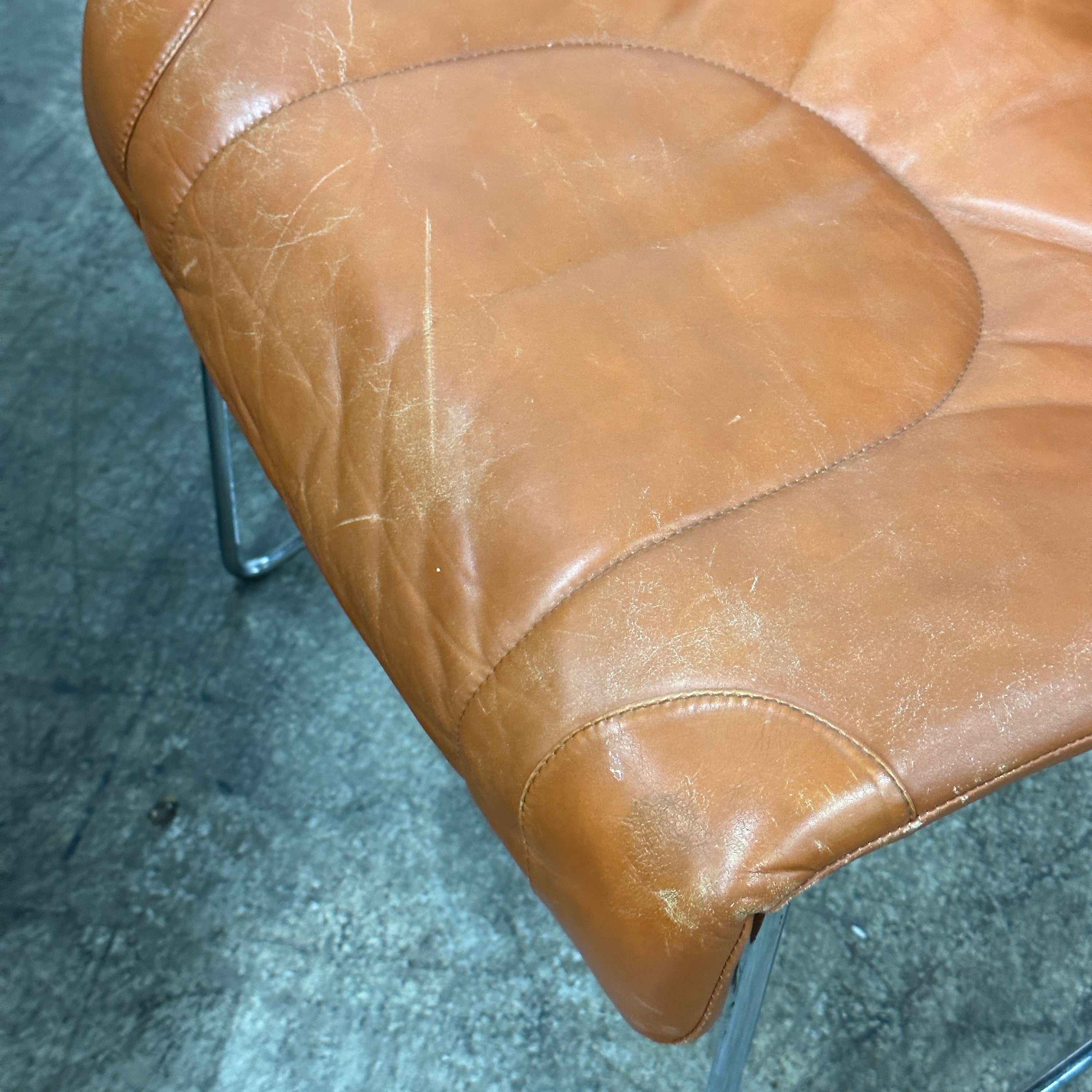 Leather Side Chairs by Guido Faleschini for Pace Collection