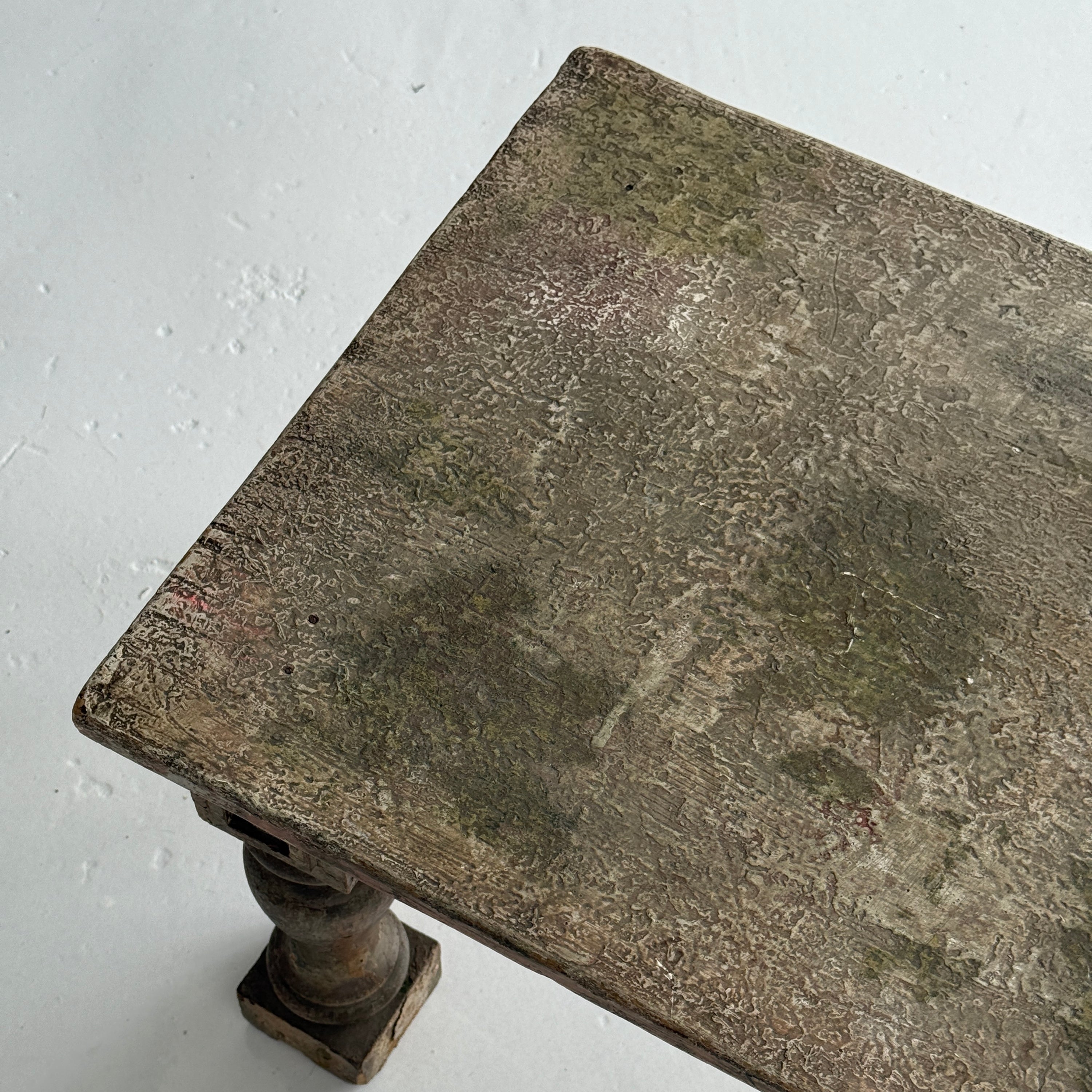 Patinated French Antique Coffee Table
