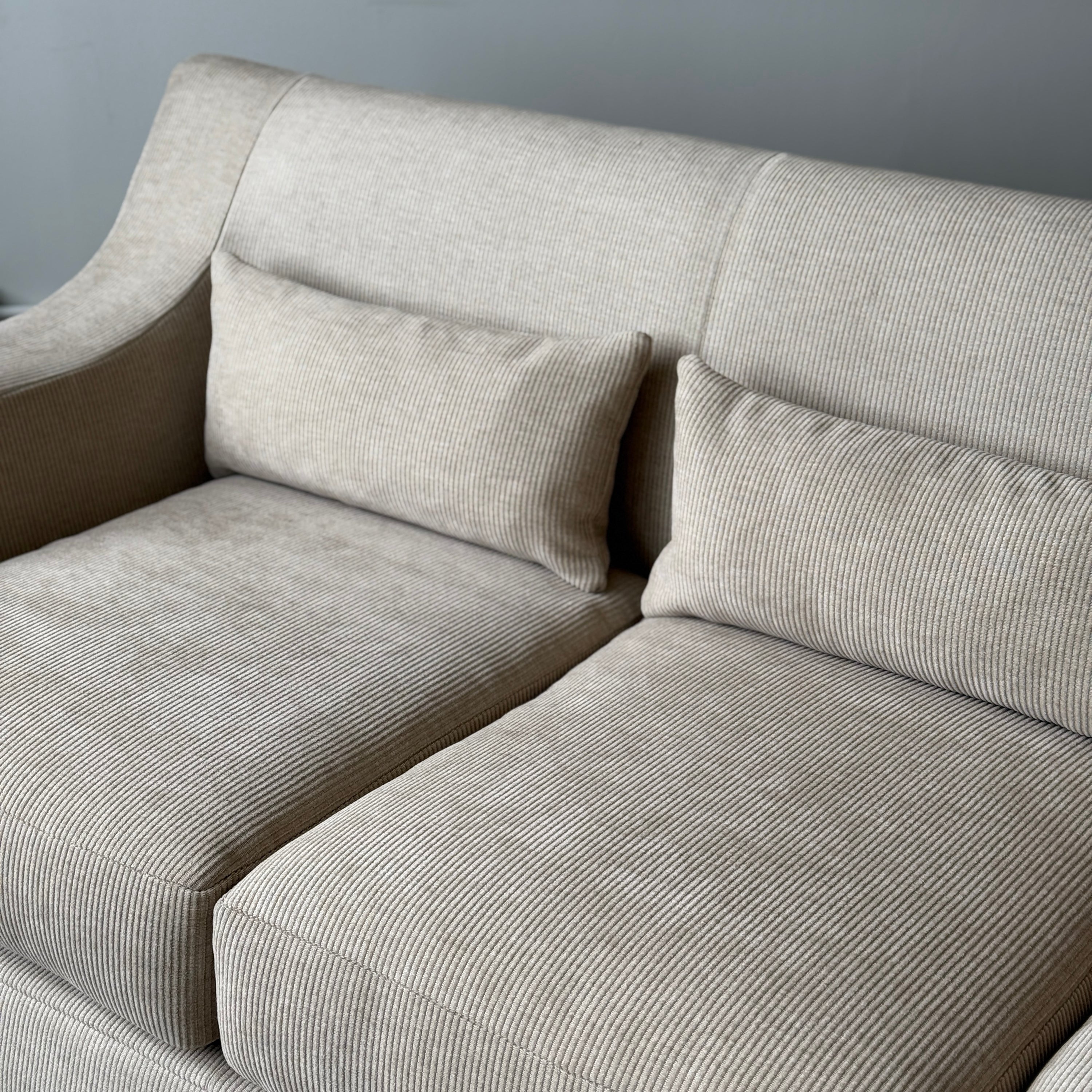 Wave Sofa by Vladimir Kagan for American Leather in Corduroy