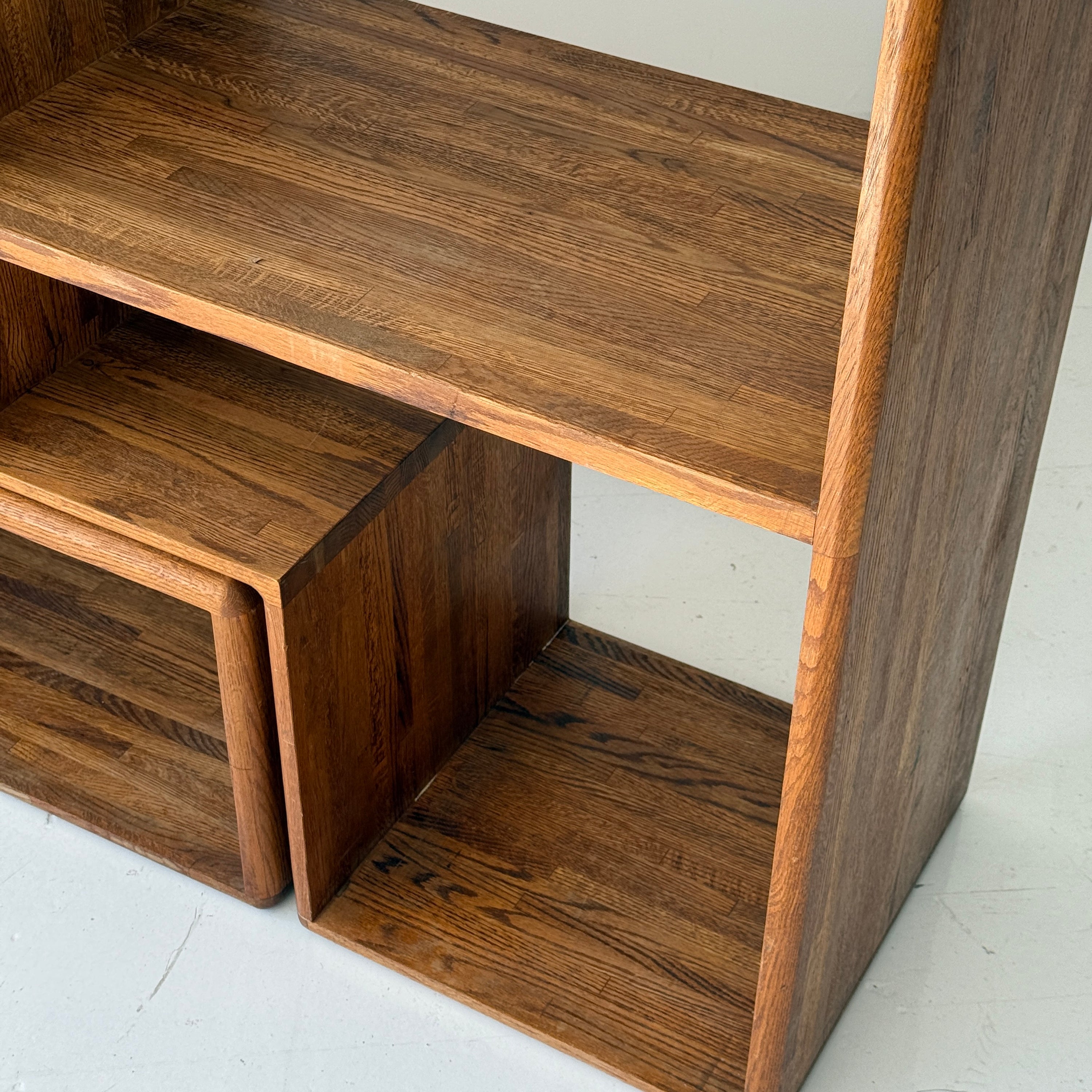 Studio Made Custom Oak Shelving Unit