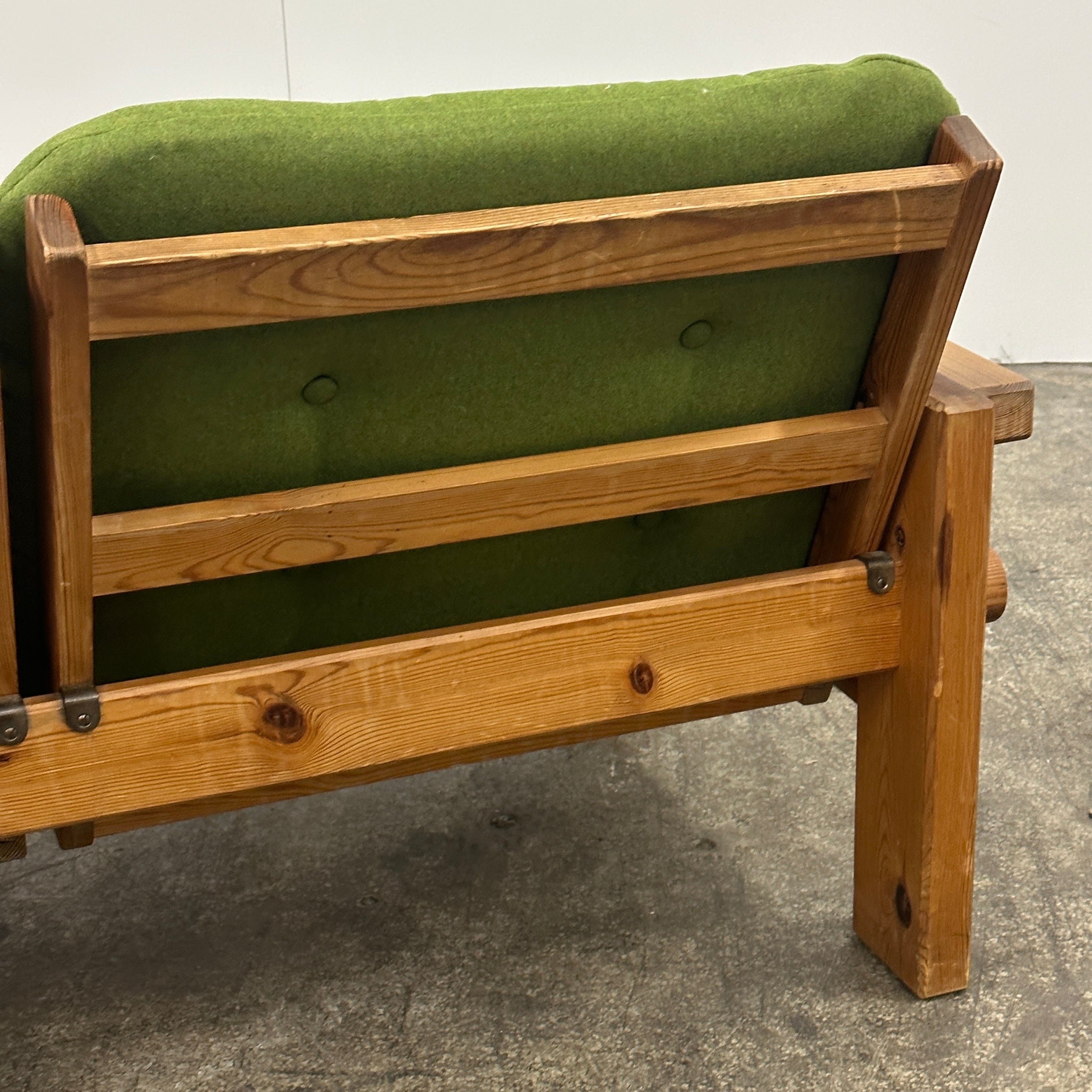 Dymling Swedish Pine Settee by Yngve Ekström for Swedese