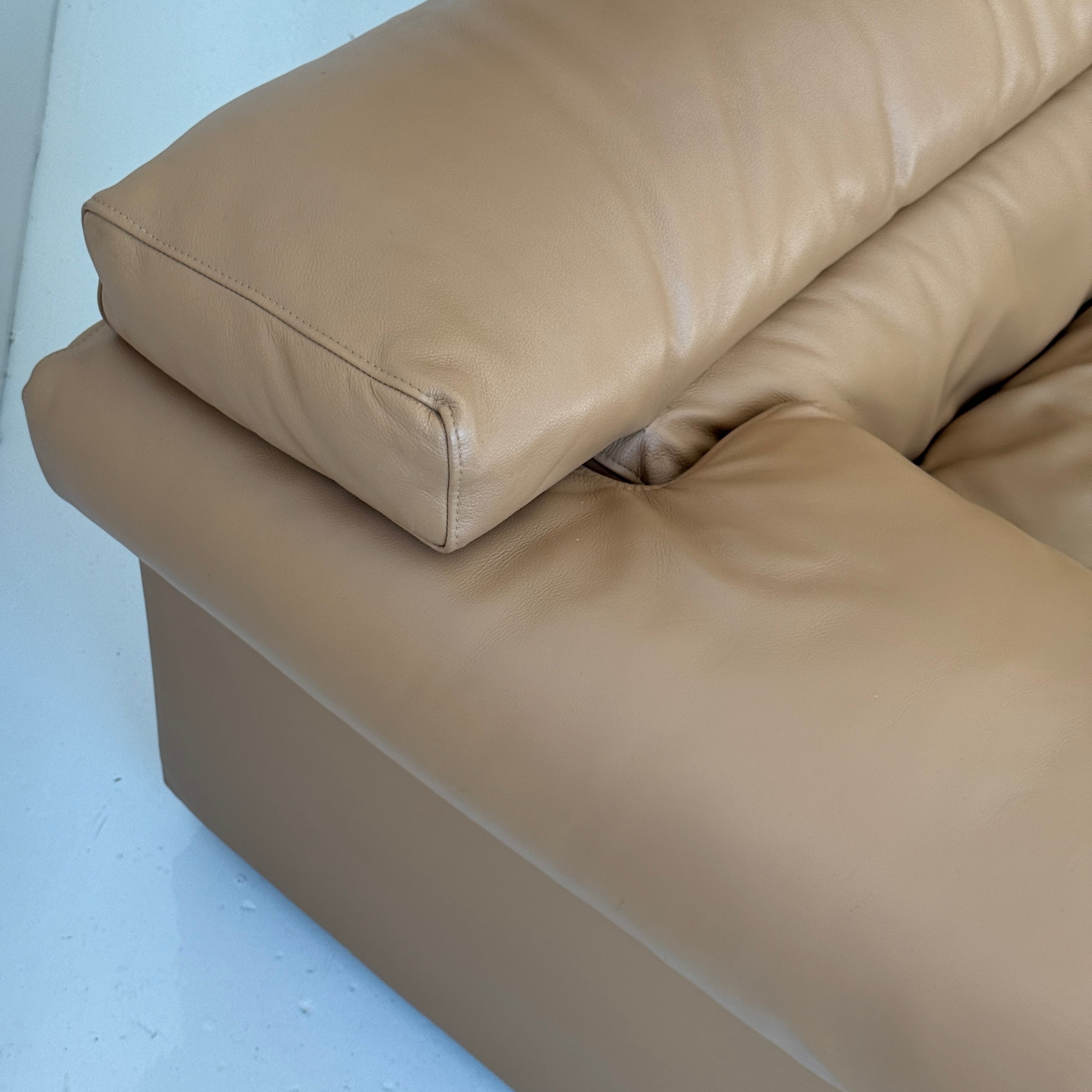 Leather Erasmo Sofa by Afra and Tobia Scarpa for B&B Italia