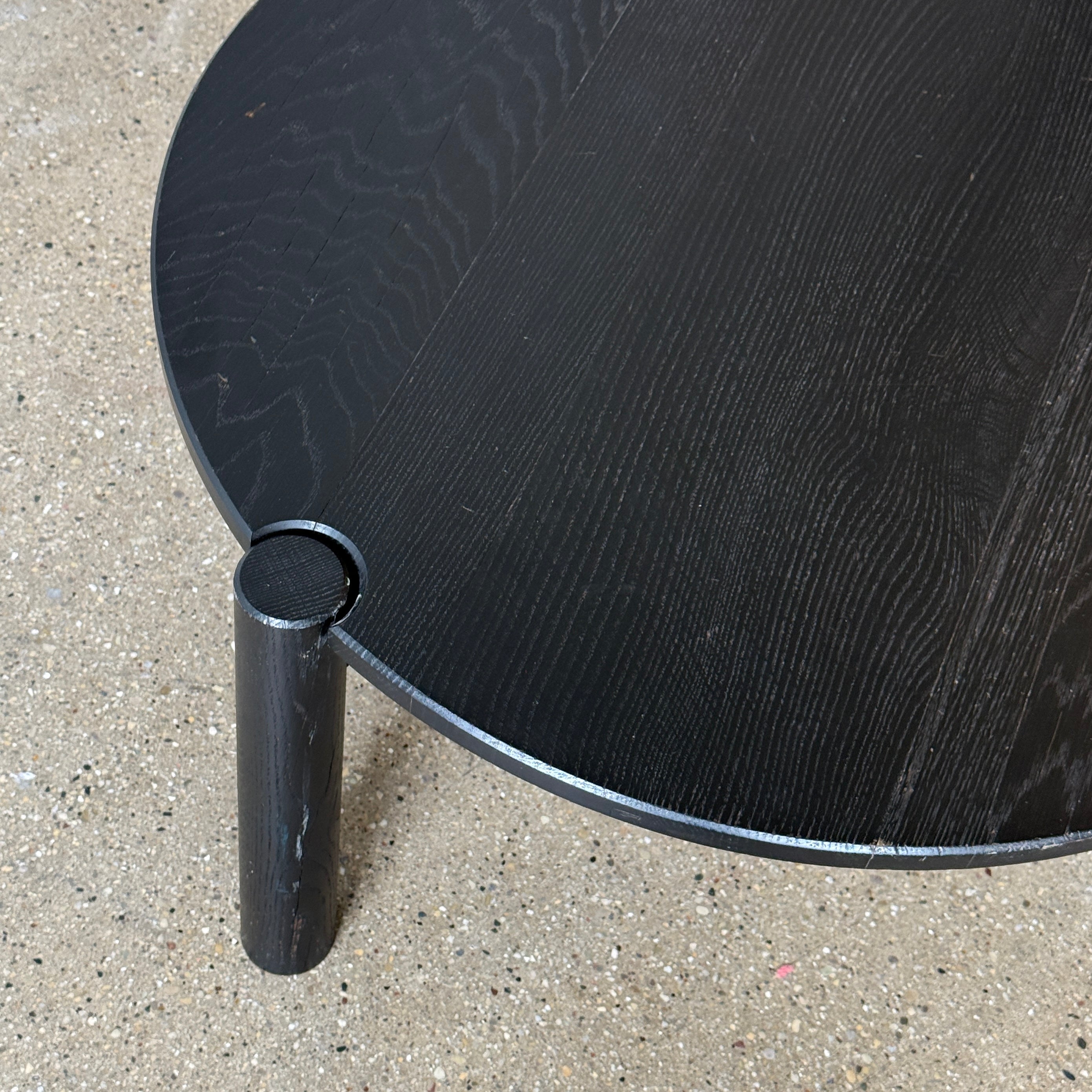 Studio Made Ebonized Circular Coffee Table