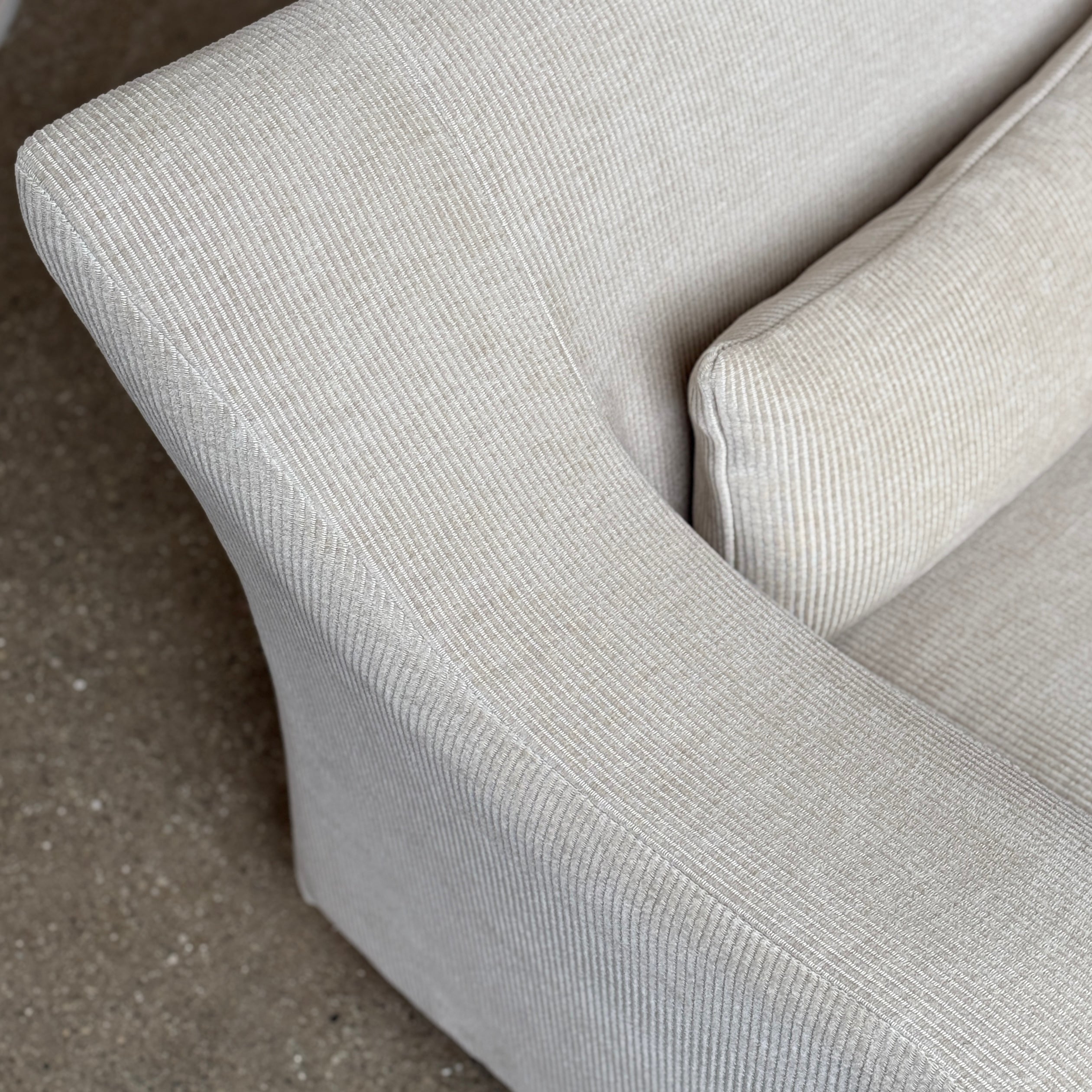 Wave Sofa by Vladimir Kagan for American Leather in Corduroy