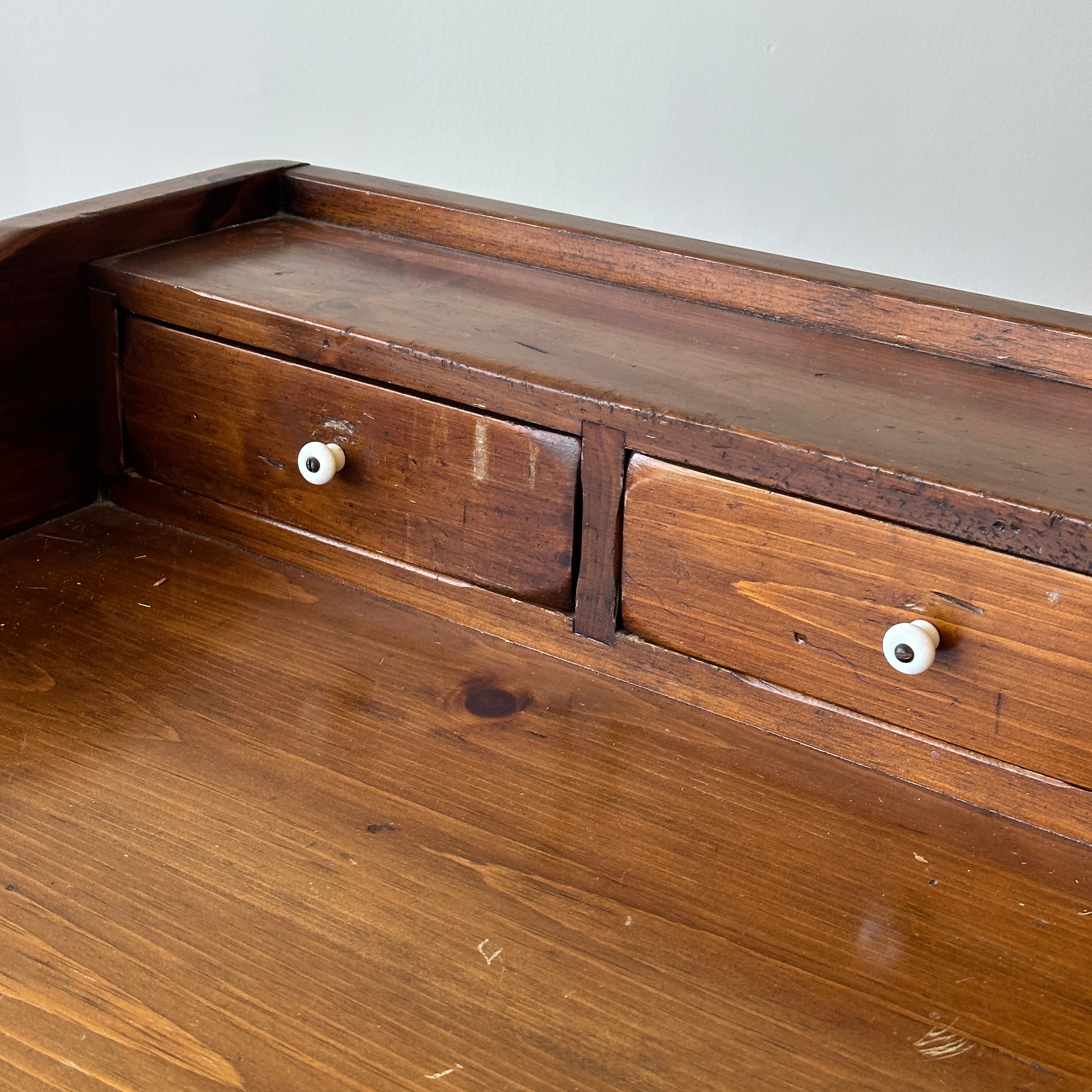 Antique Pine Tavern Desk