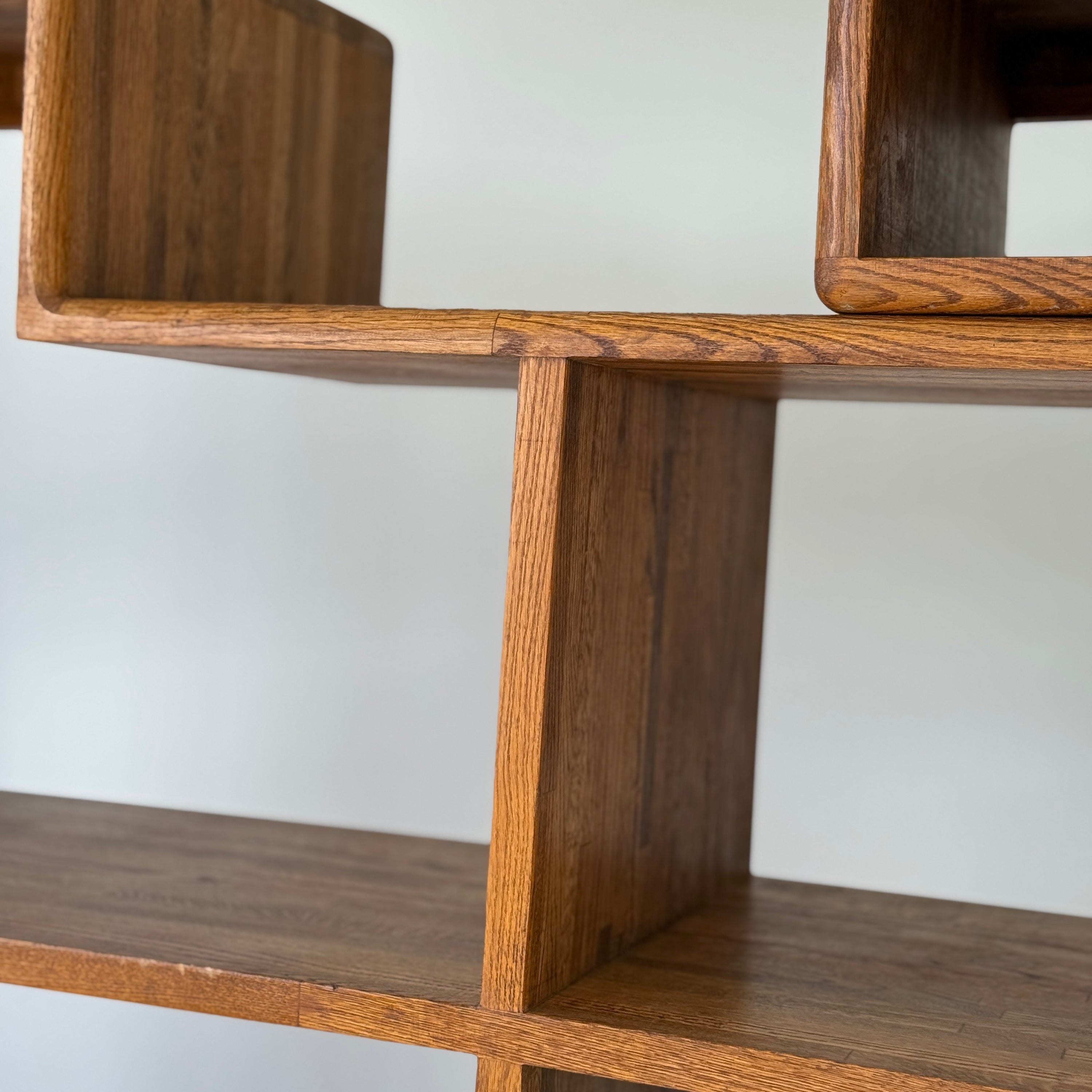 Studio Made Custom Oak Shelving Unit