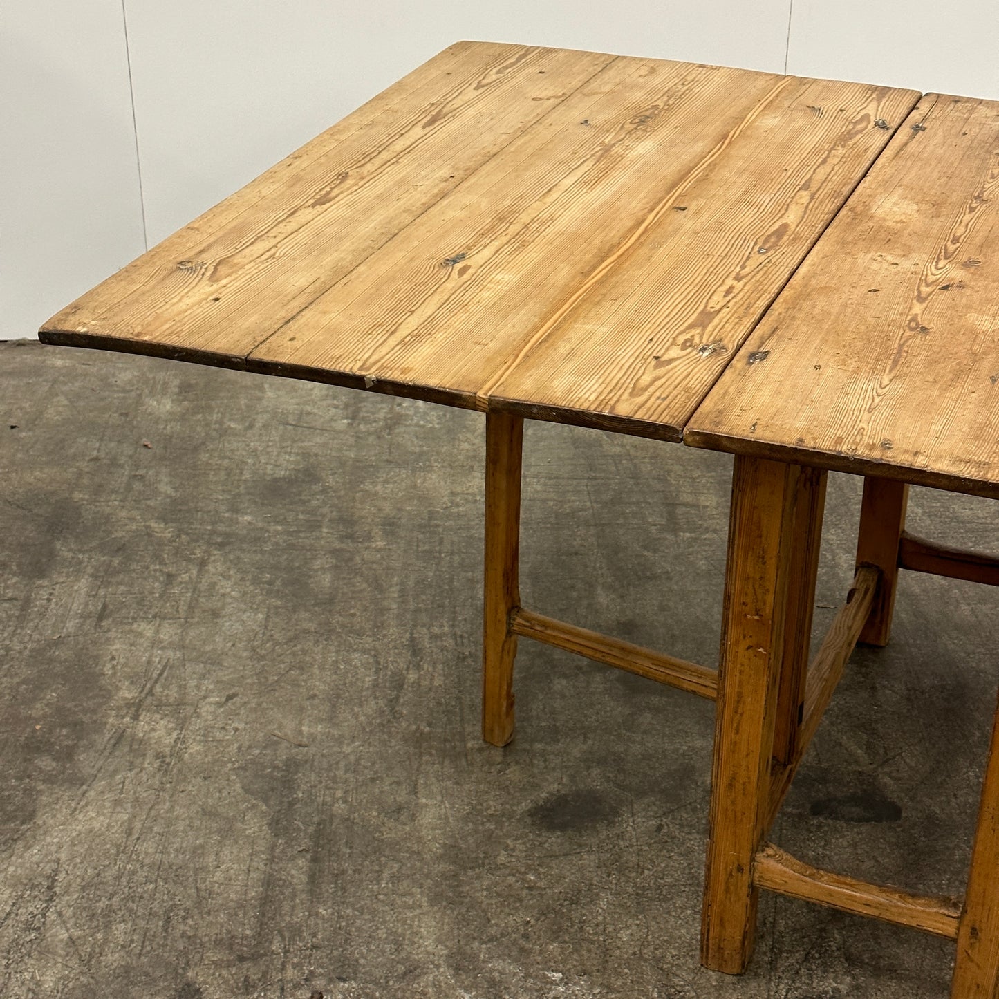 Antique Swedish Drop Leaf Dining Table