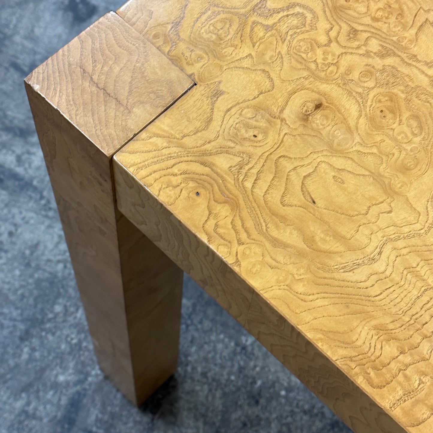 Parsons Style Burl Dining Table by Lane