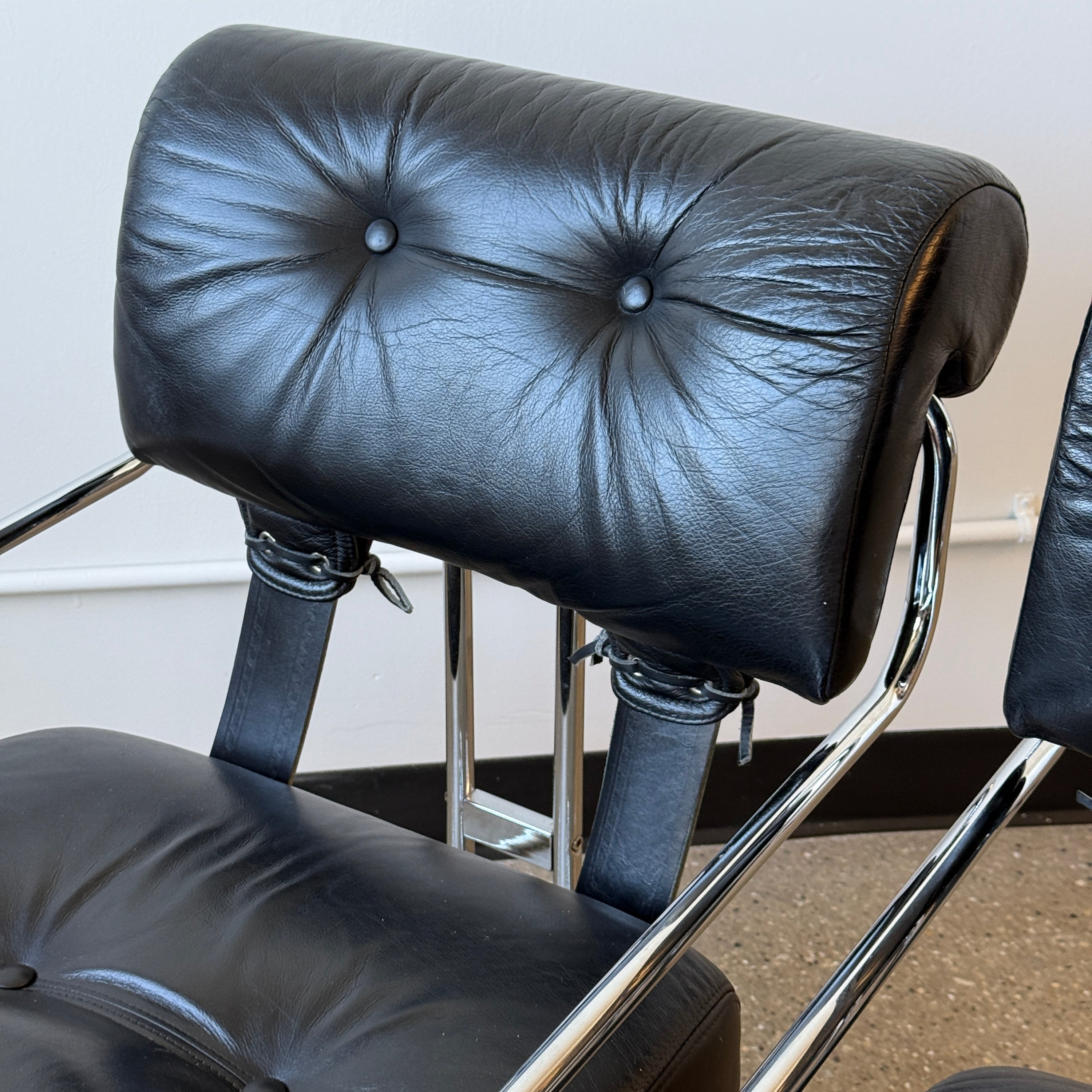 Tucroma Leather Dining Chairs by Guido Faleschini for i4 Mariani