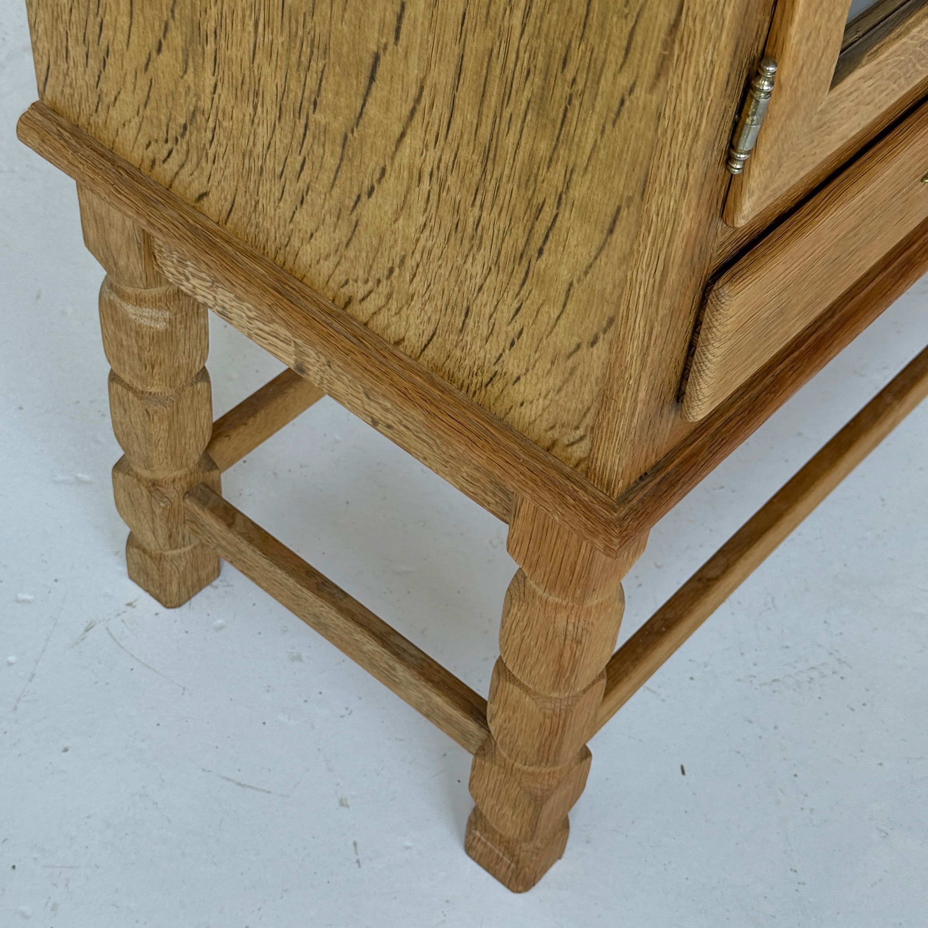 Kjaernulf Style Carved Oak Cabinet