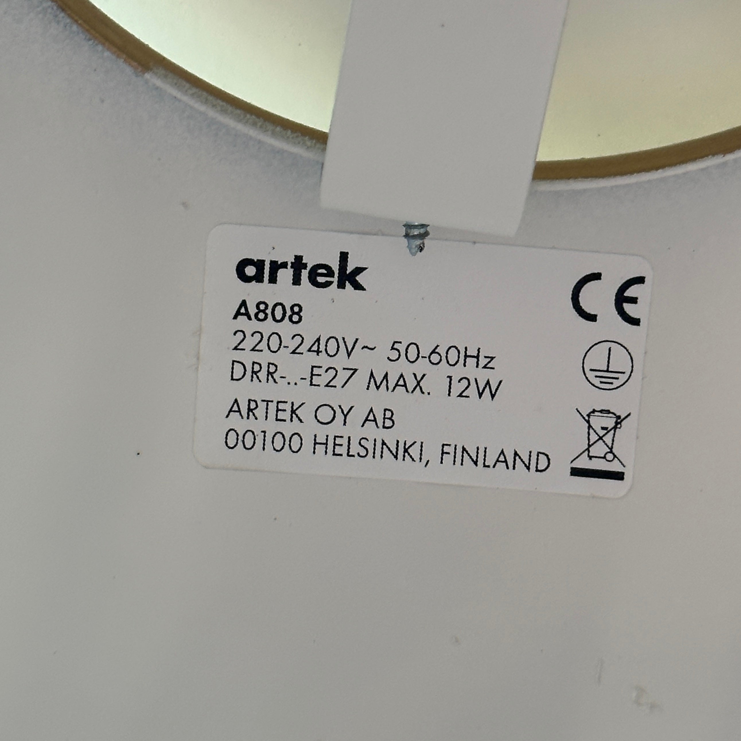 A808 Floor Lamp by Alvar Aalto for Artek