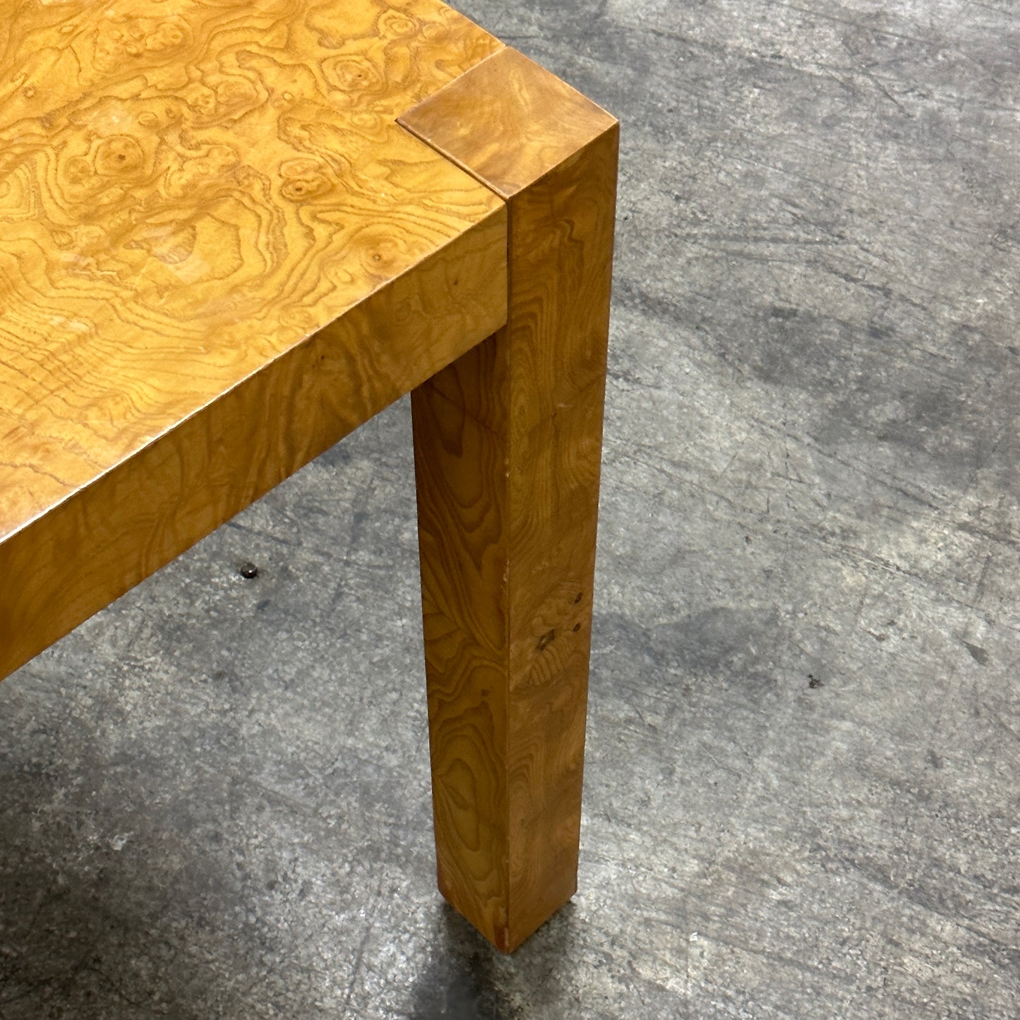 Parsons Style Burl Dining Table by Lane