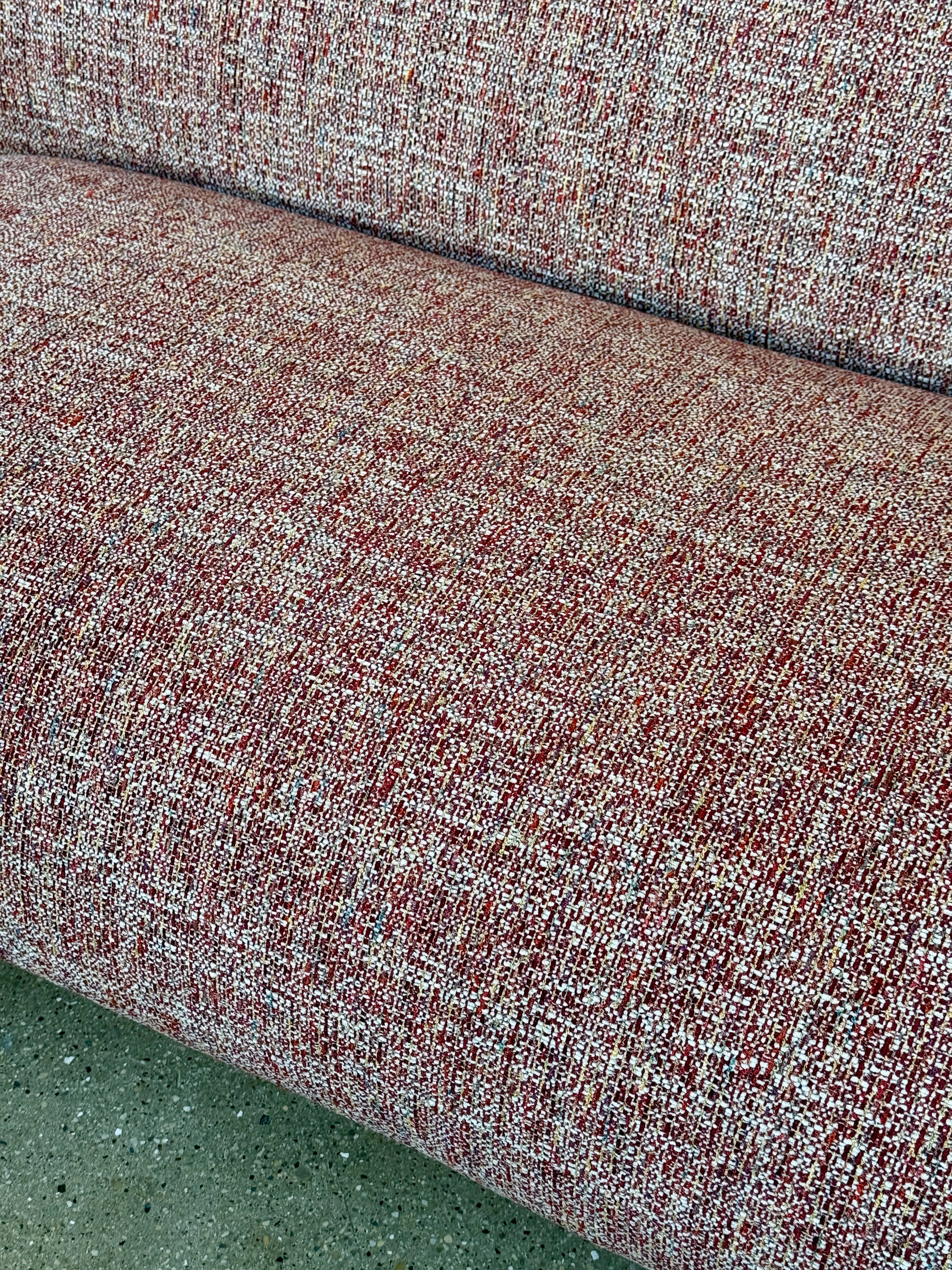 Overstuffed Low Italian Style Sofa