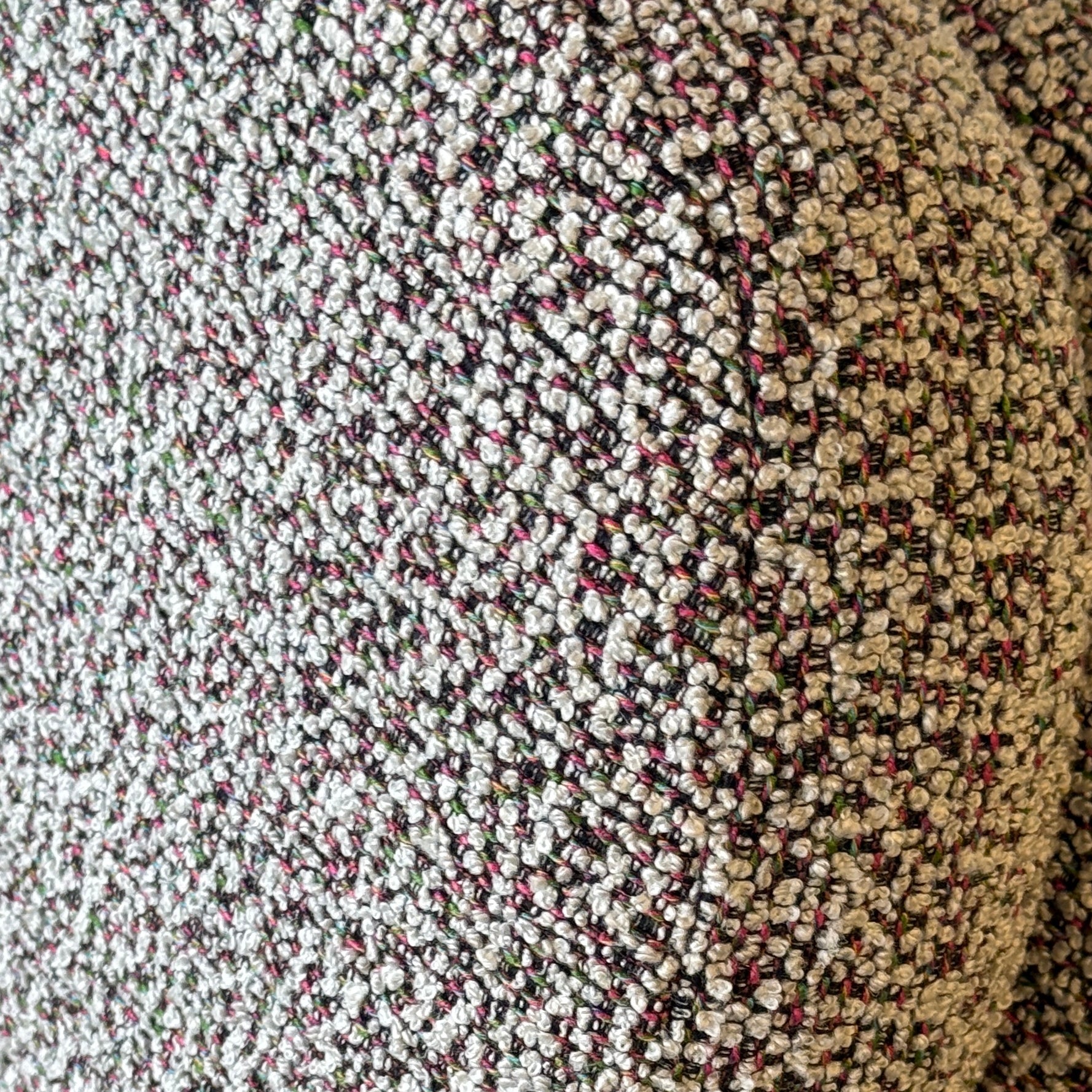 Curved Postmodern Lounge Chair + Ottoman Attr. Vladimir Kagan for Preview