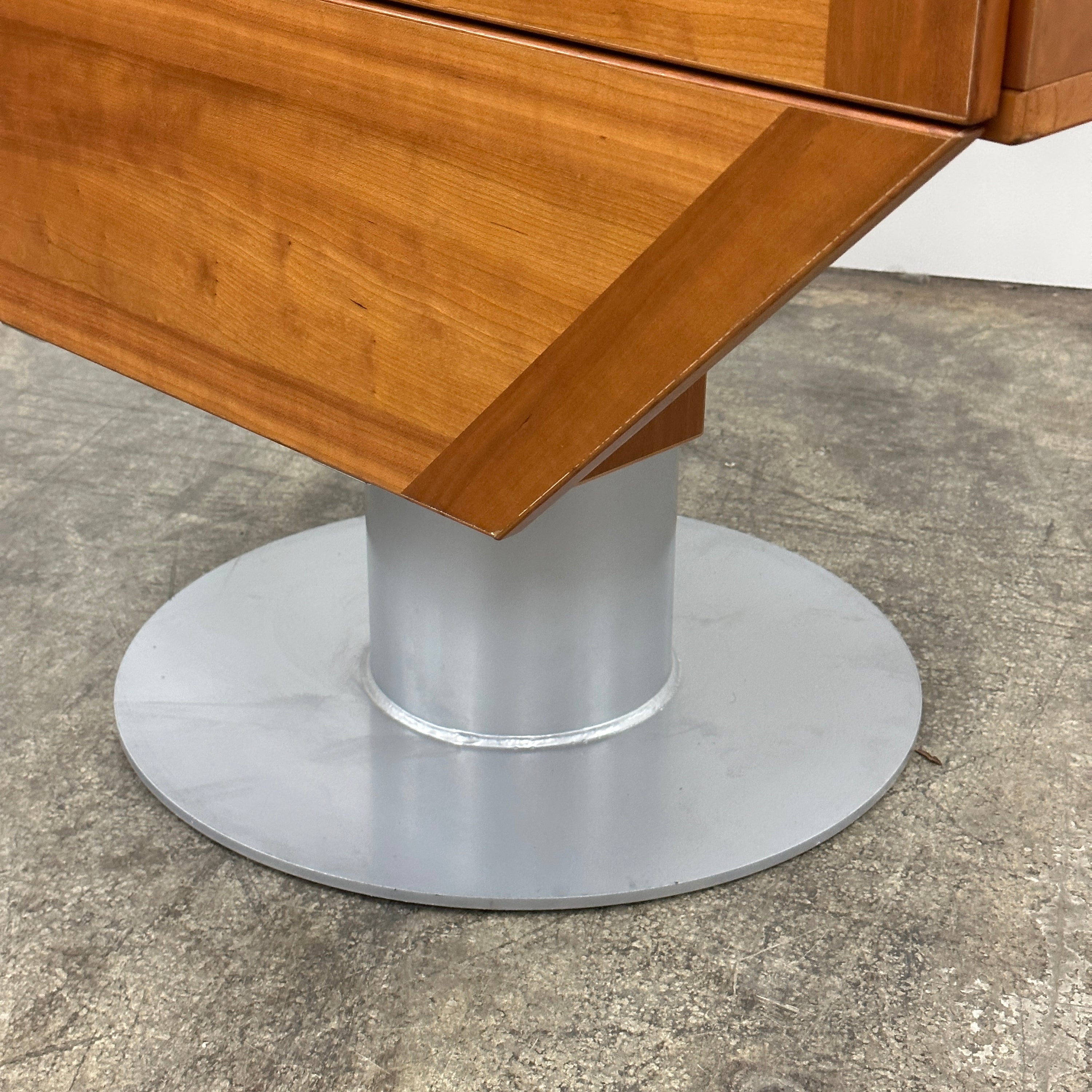 Rotating Danish Teak Bar Cabinet