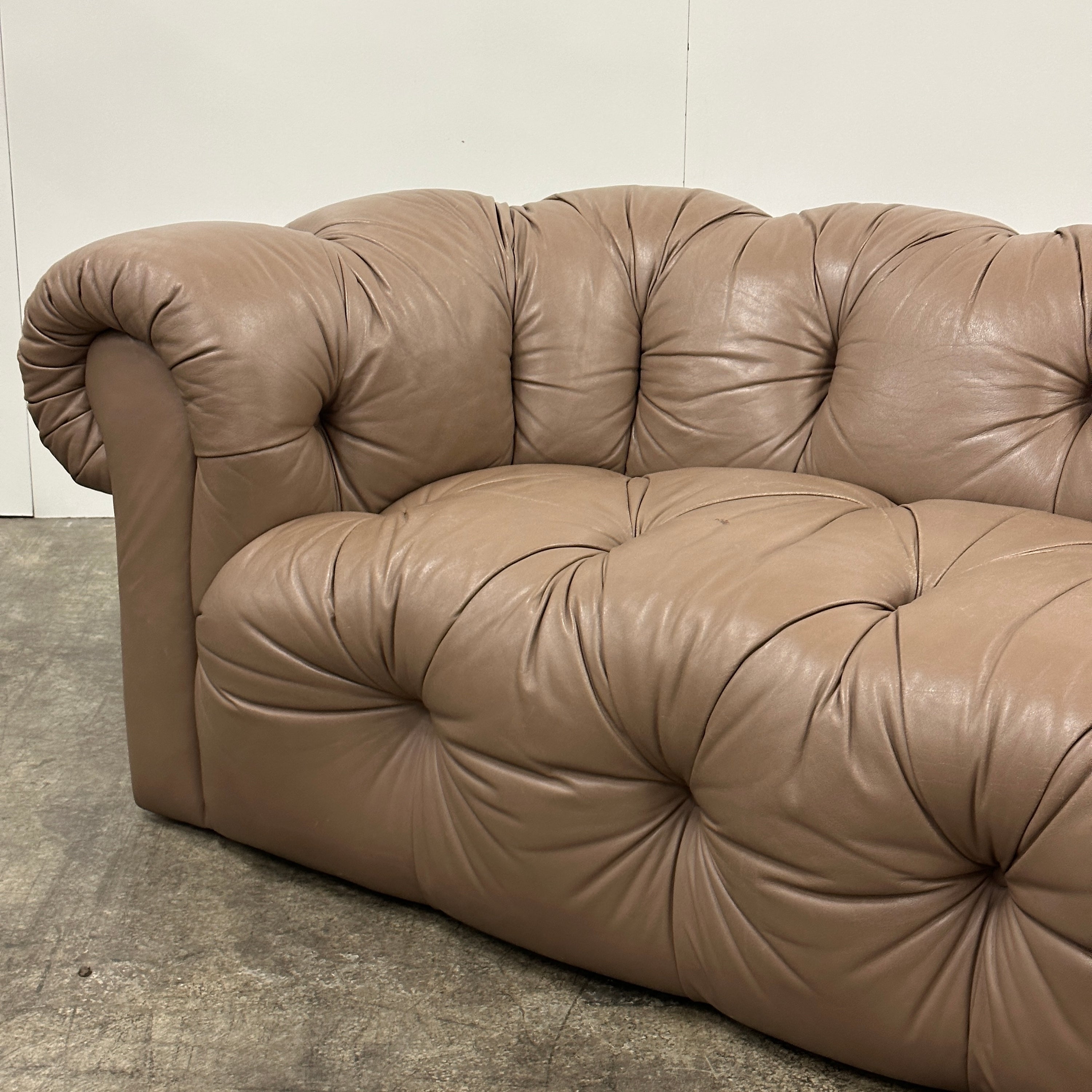 Leather Chesterfield Sofa by Drexel