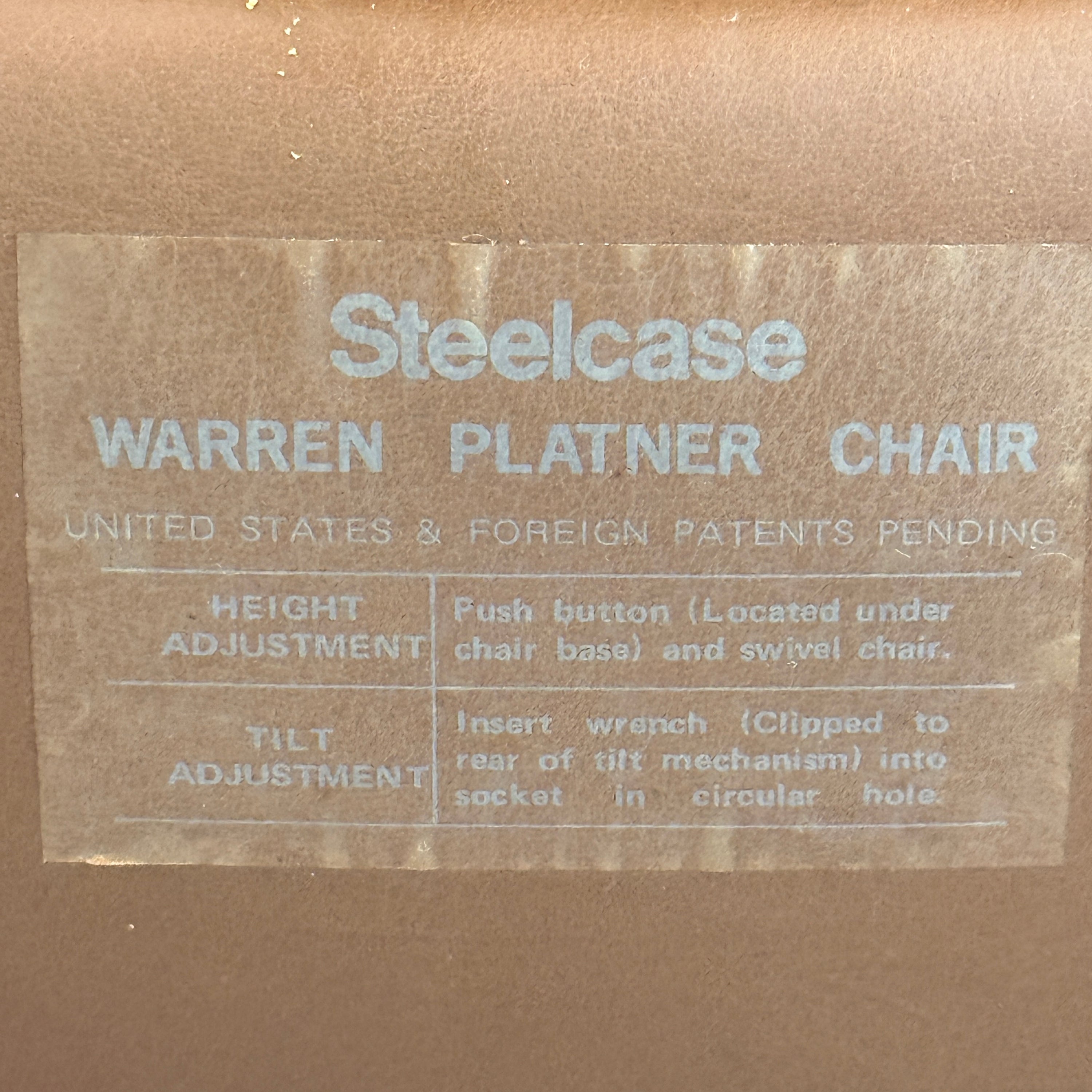 Leather Platner Chair by Warren Platner for Steelcase