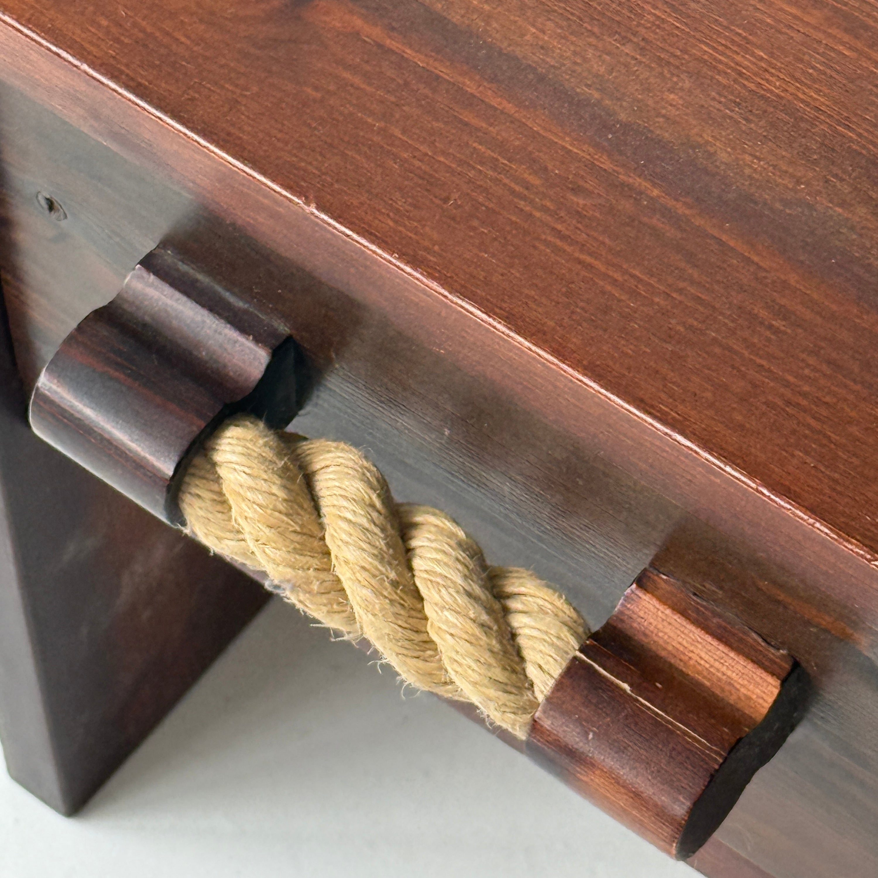 Swedish Pine Dark Rope Low Chest