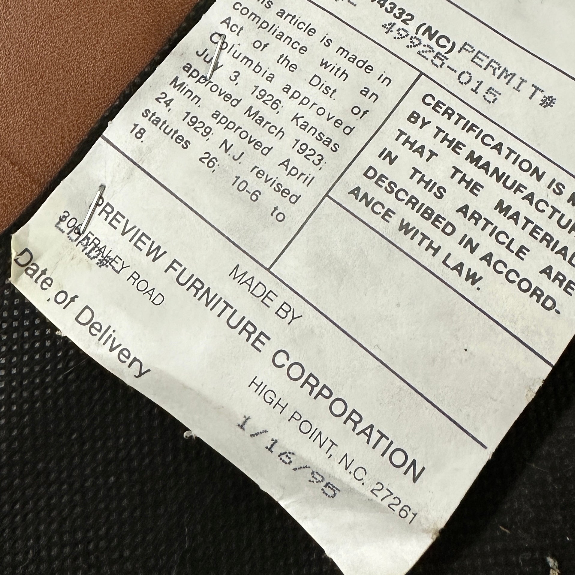 Vintage Leather Ottomans by Preview