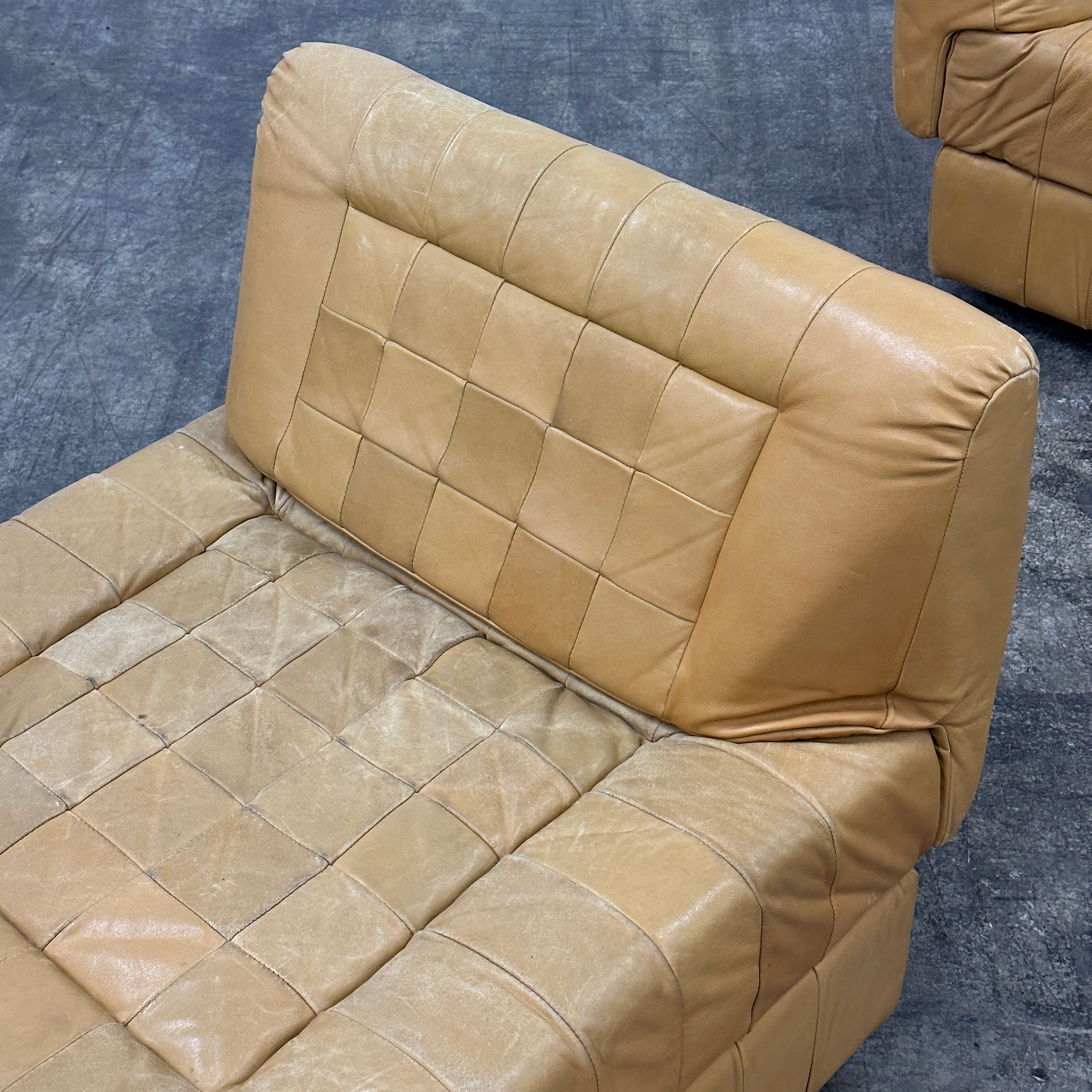 Patchwork Modular Slipper Chairs by Percival Lafer