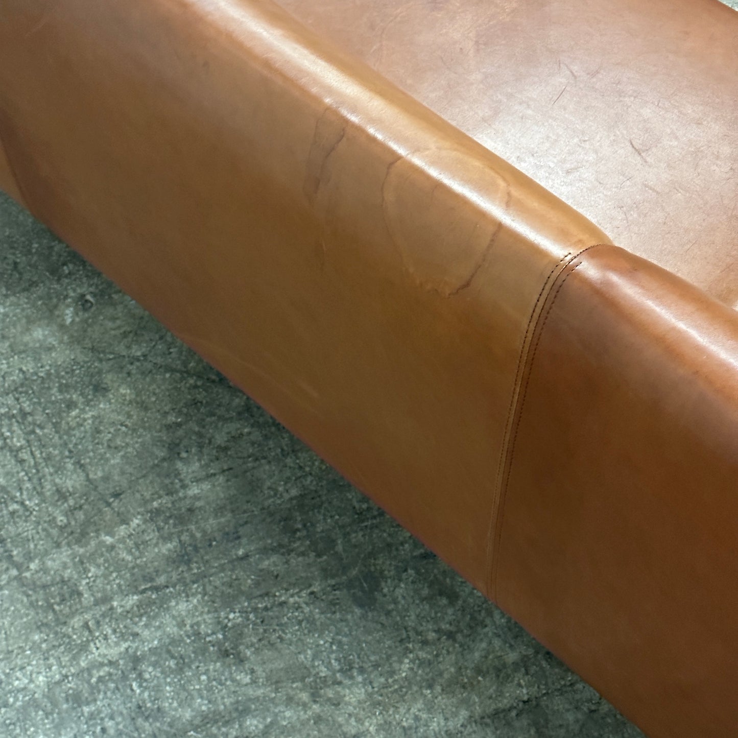 Brown Leather Asienta Sofa by Wilkhahn