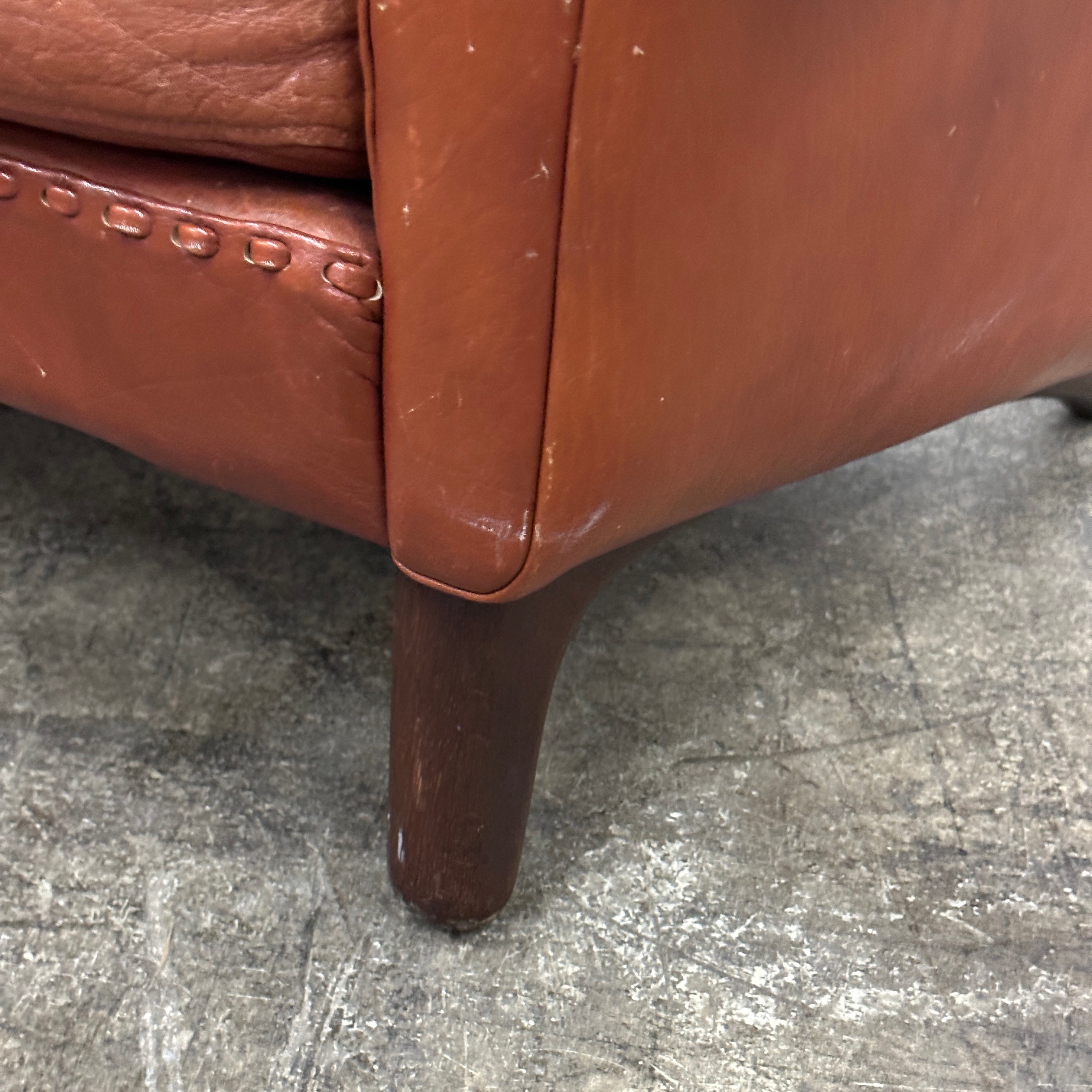 Matador Leather Loveseat by Aage Christiansen for Erhardsen & Andersen