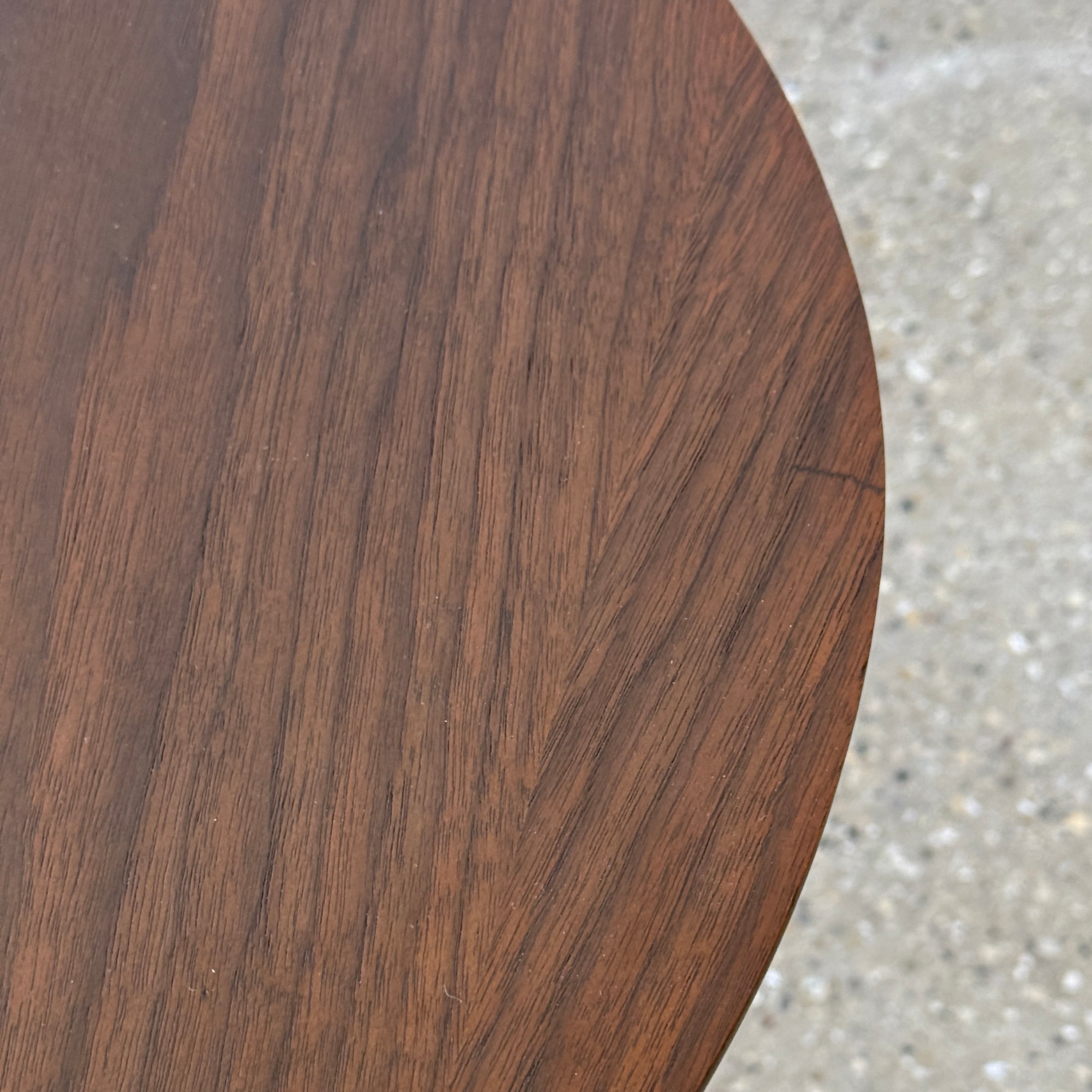 Walnut Mid Century Cocktail Side Table