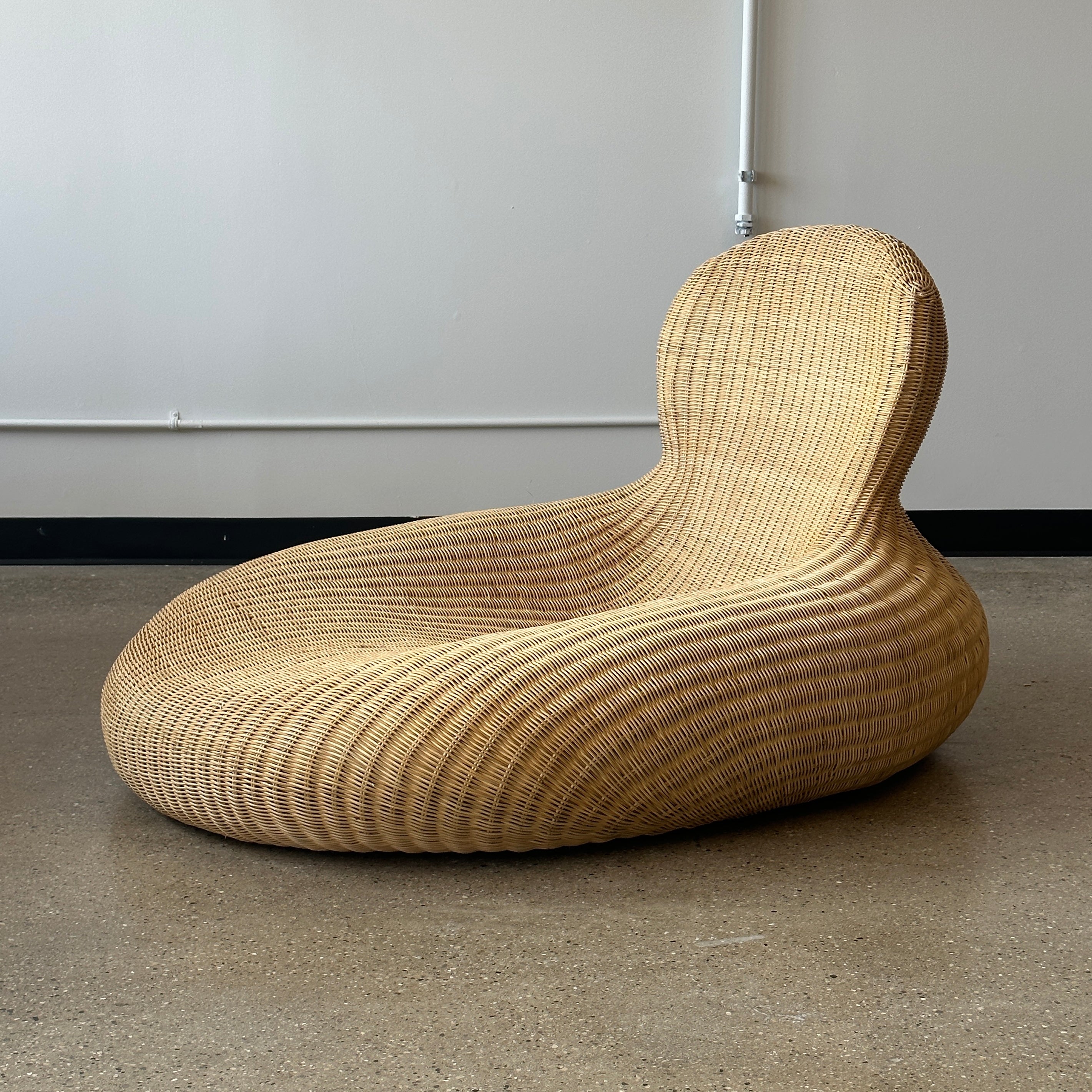 Sculptural Rattan Chaise by Carl Ojerstam for Ikea