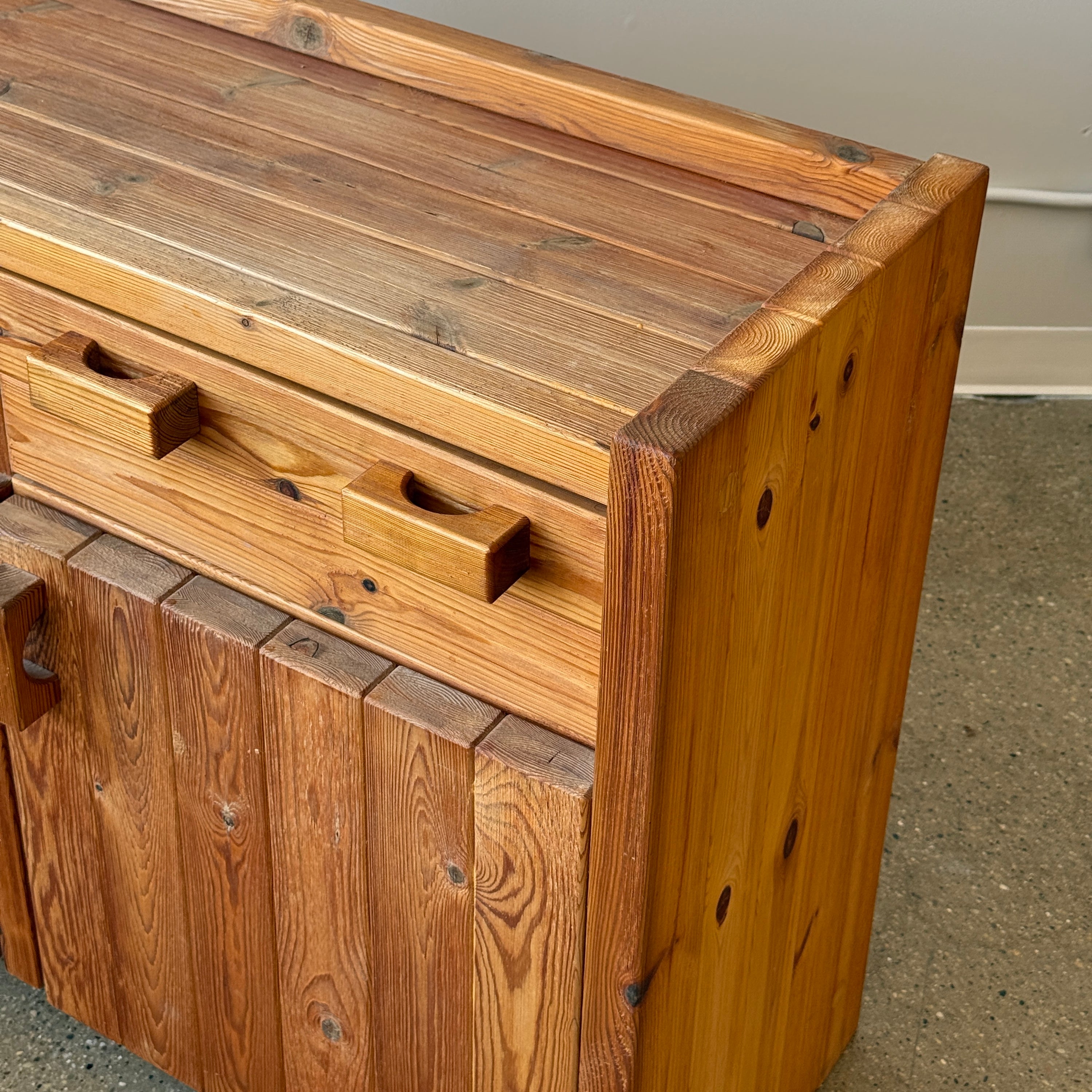 Christian IV Danish Pine Cabinet by Hans Frydendal