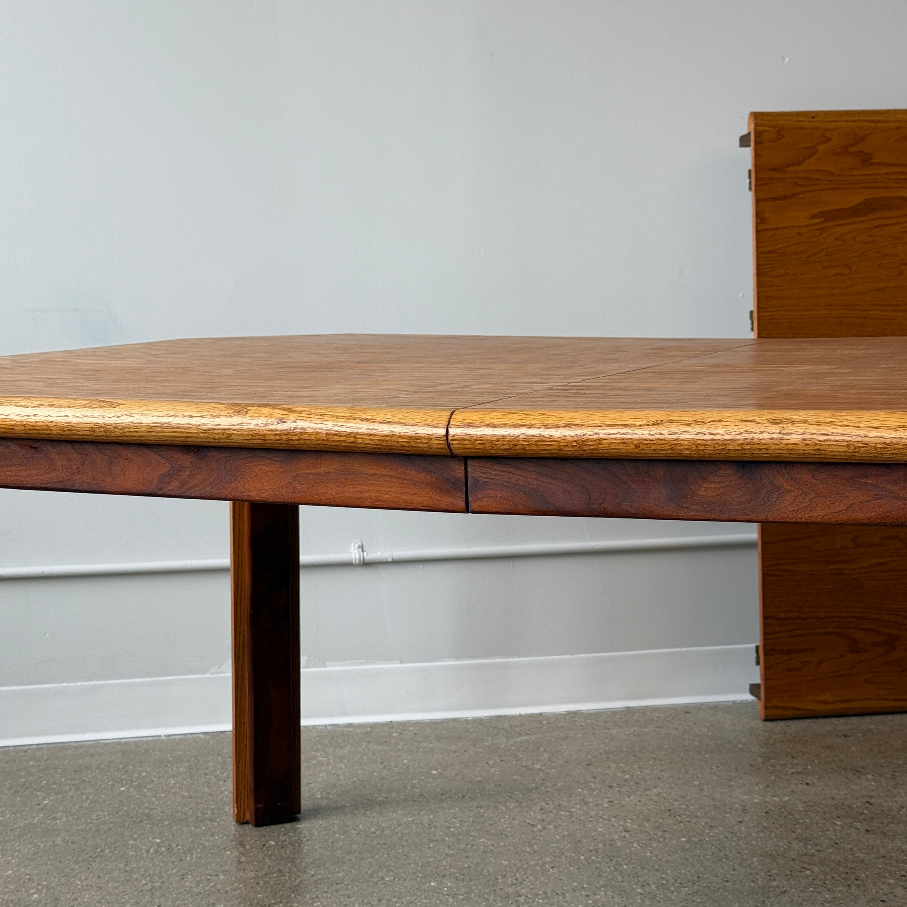 Extendable Oak Dining Table by Lou Hodges for Generation 80