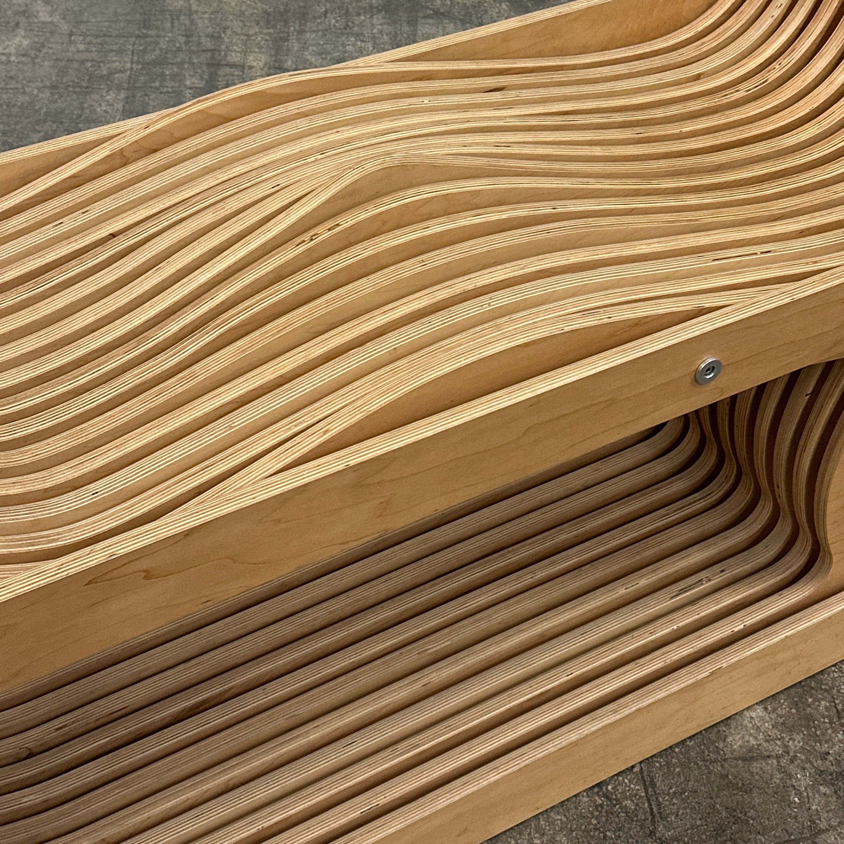 Studio Made Biomorphic Slat Chaise