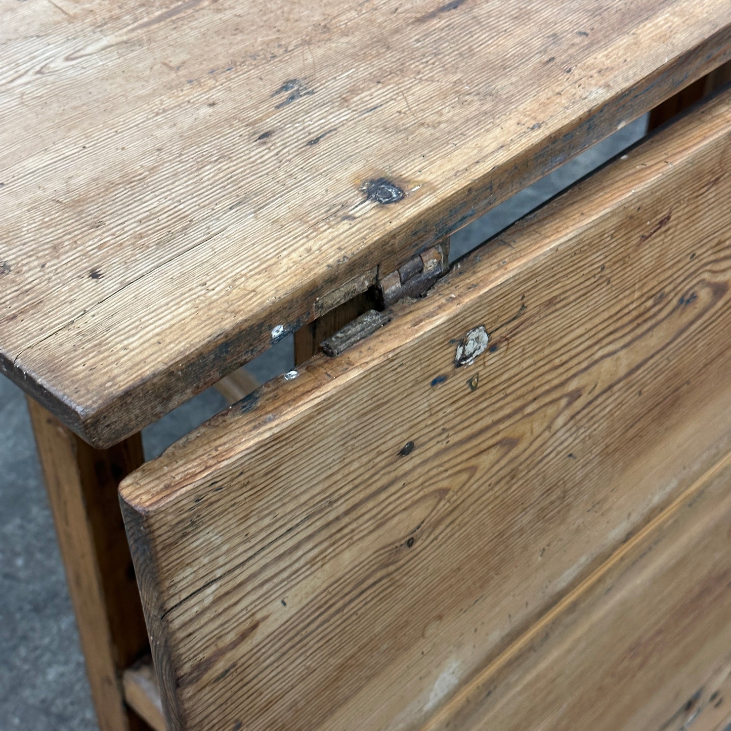 Antique Swedish Drop Leaf Dining Table