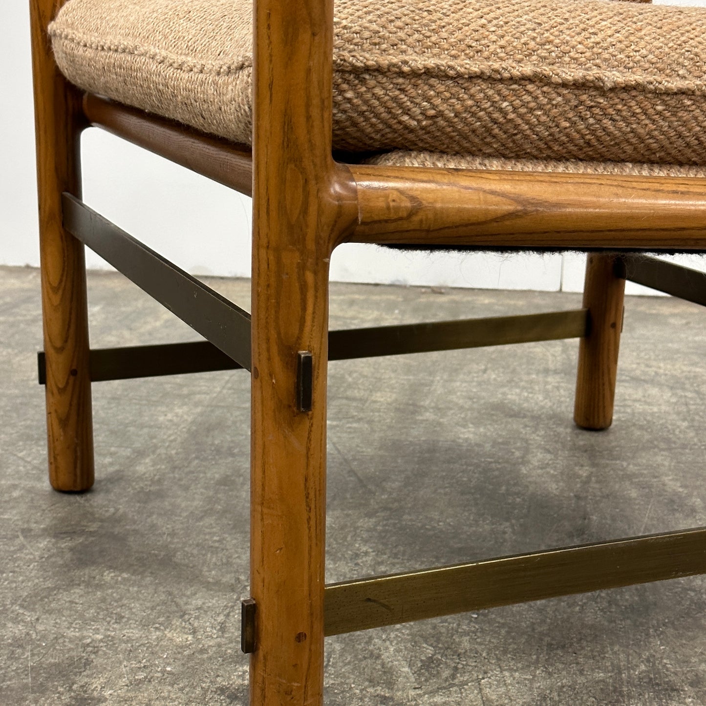 Vintage Ash Club Chair by Edward Wormley for Dunbar