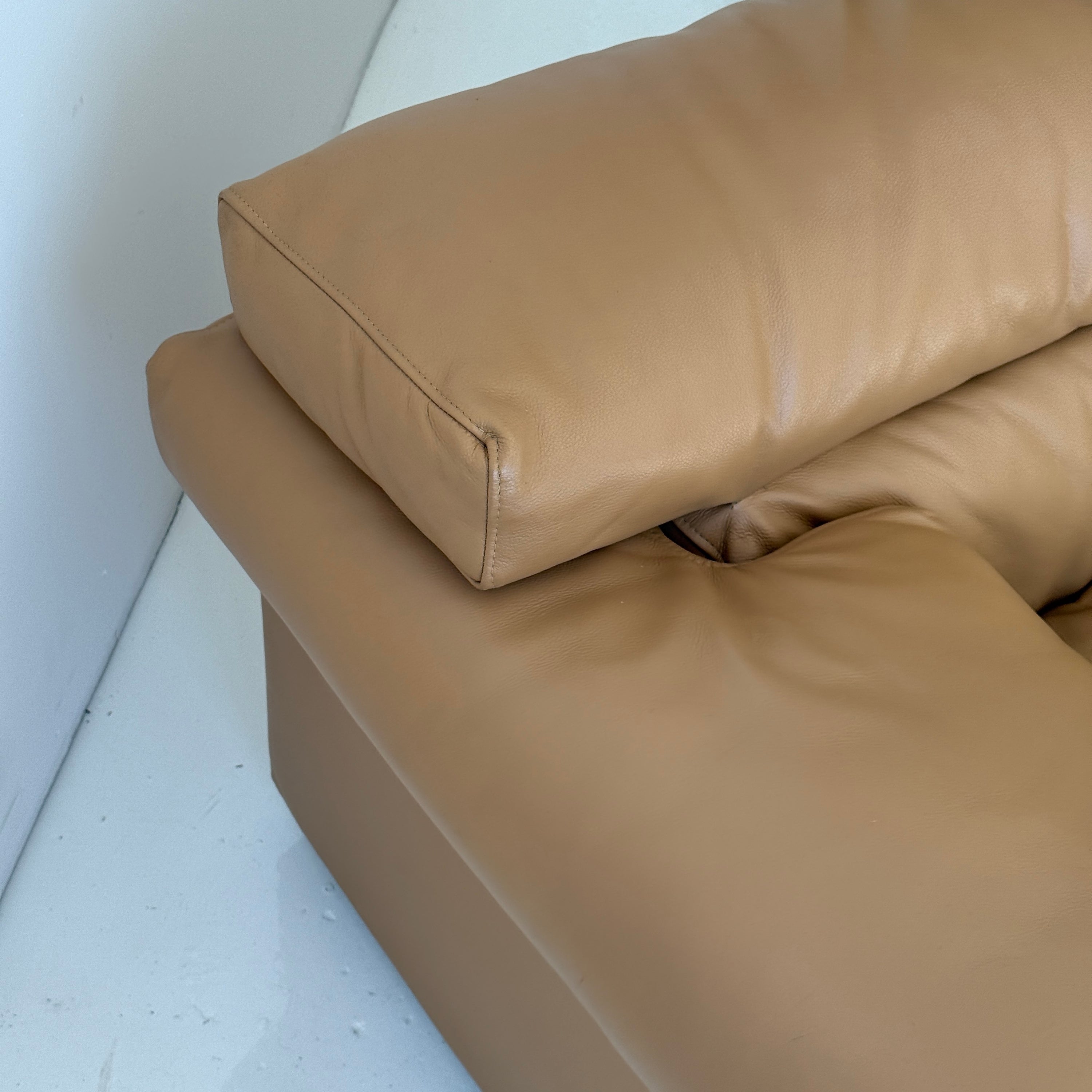 Leather Erasmo Sofa by Afra and Tobia Scarpa for B&B Italia