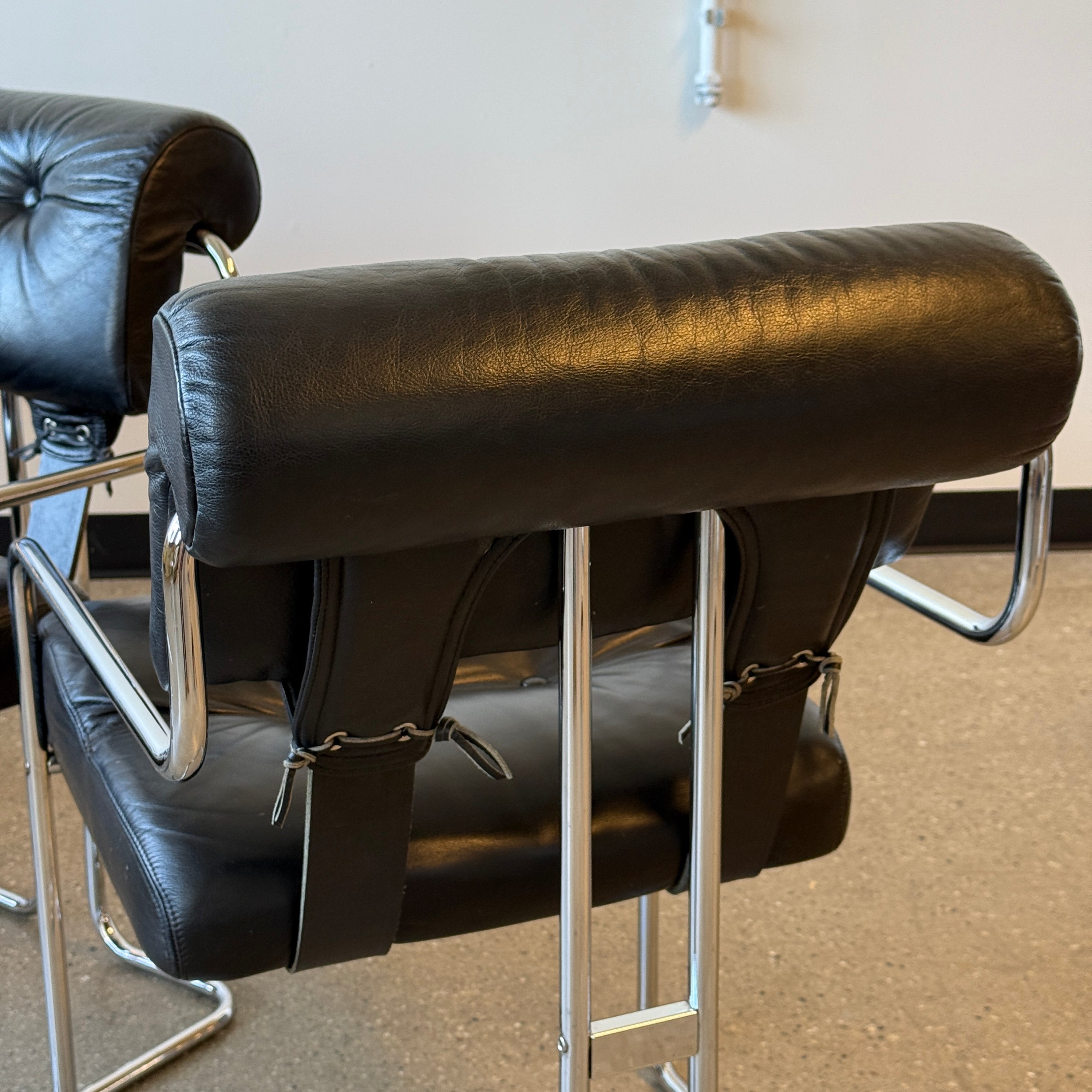 Tucroma Leather Dining Chairs by Guido Faleschini for i4 Mariani