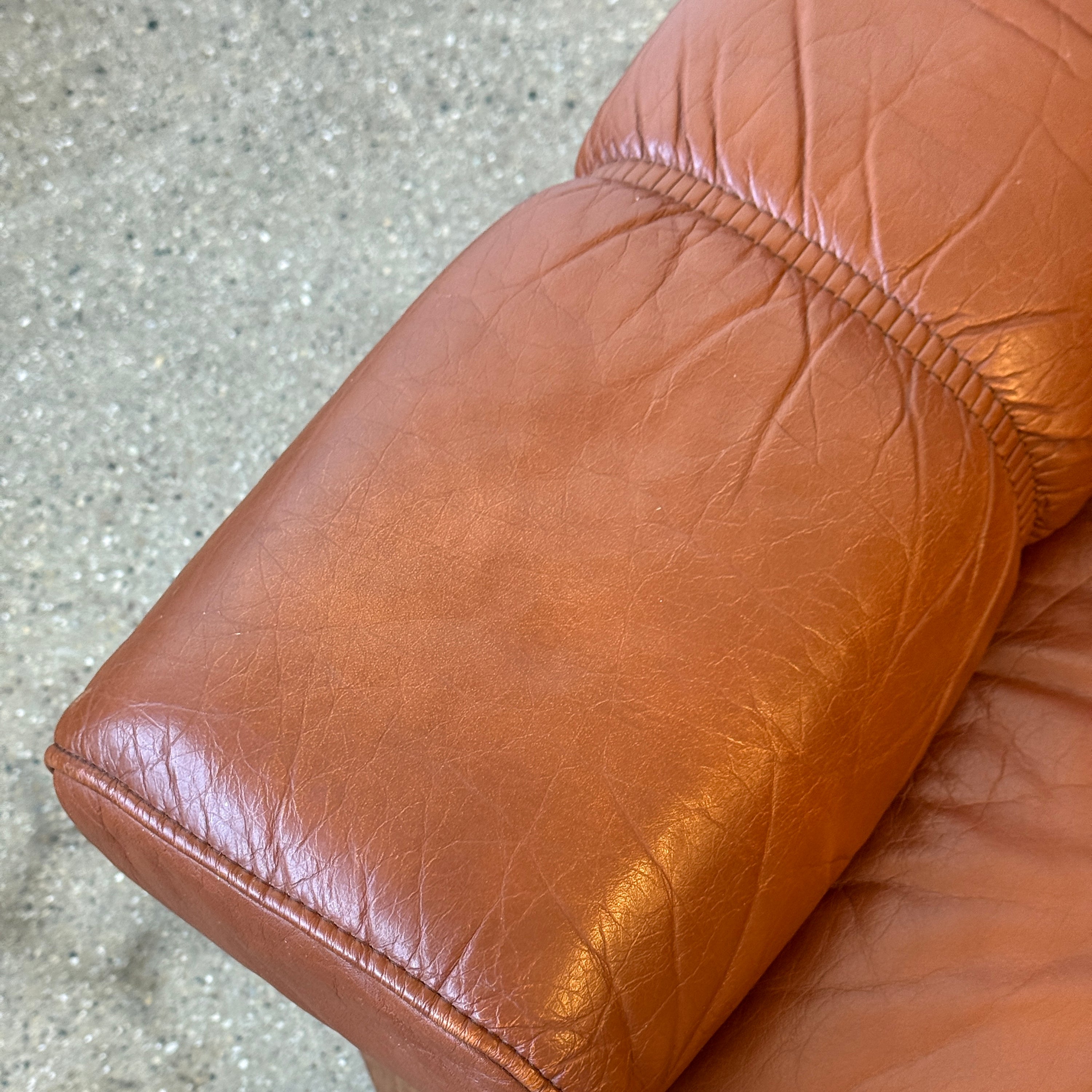 Saddle Leather Norwegian Sofa by Ekornes