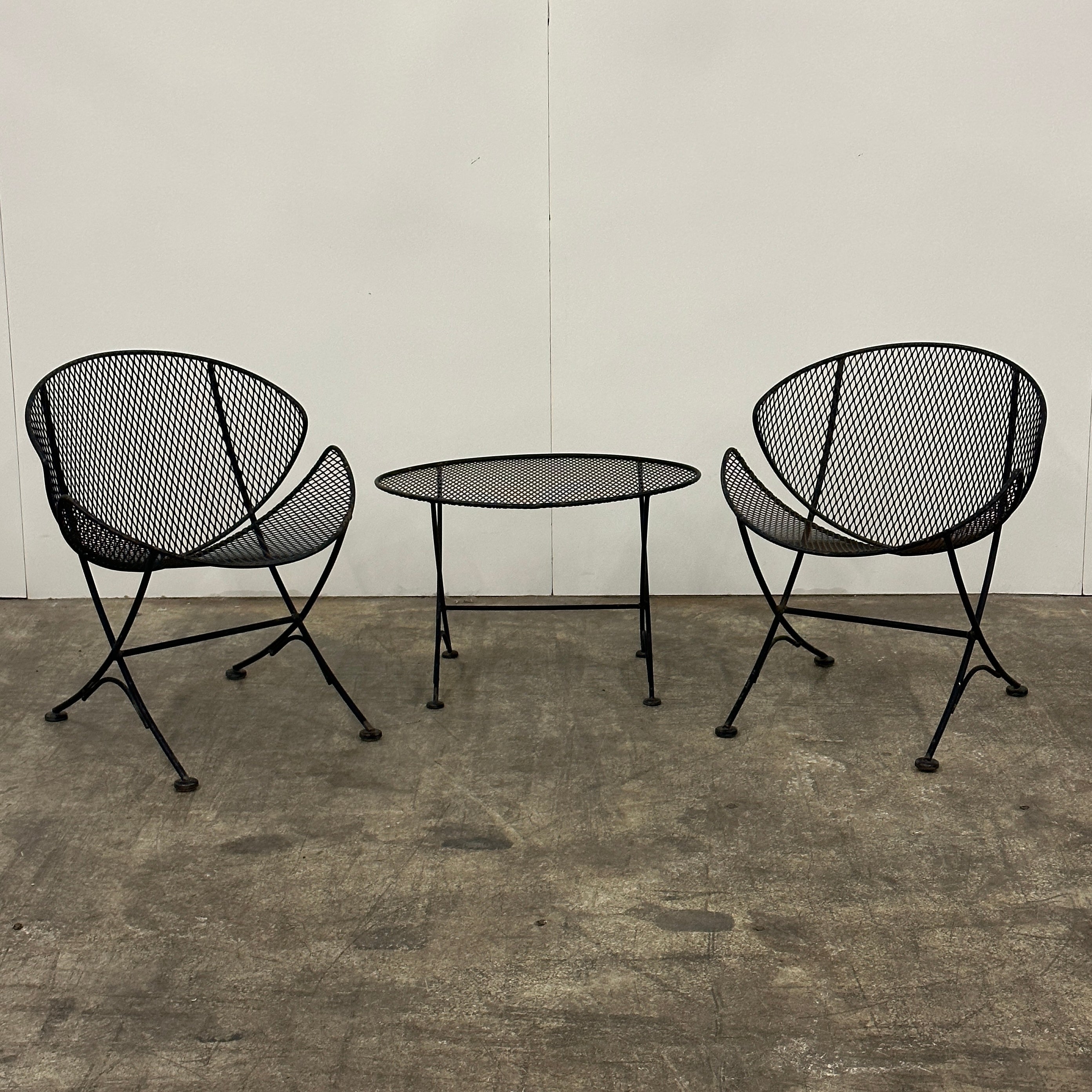 Wrought Iron Patio Set by Maurizio Tempestini for Salterini