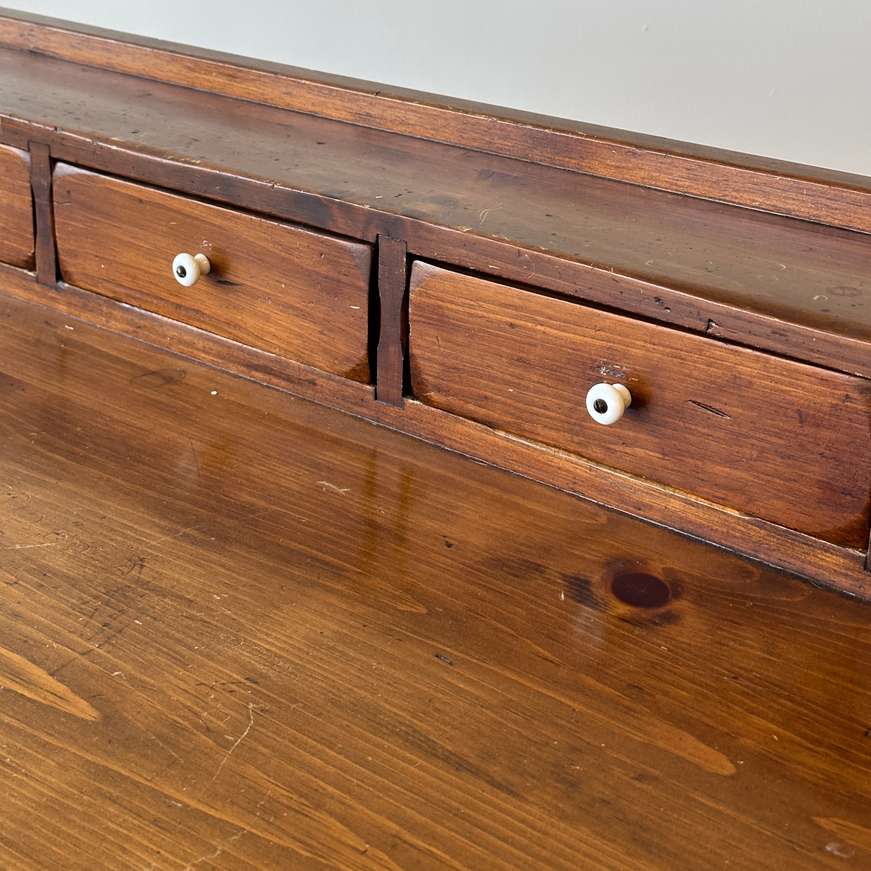 Antique Pine Tavern Desk