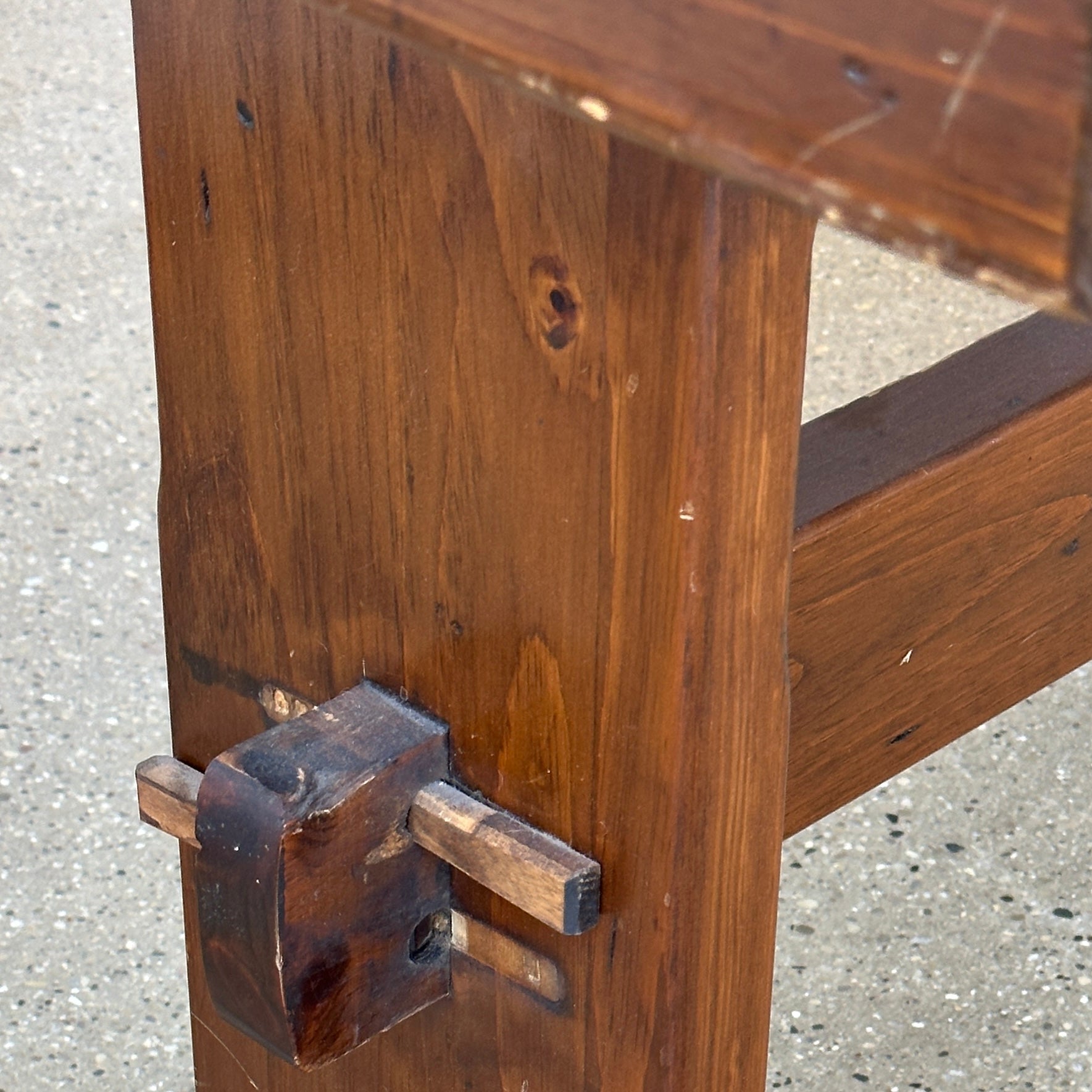 Antique Pine Tavern Desk