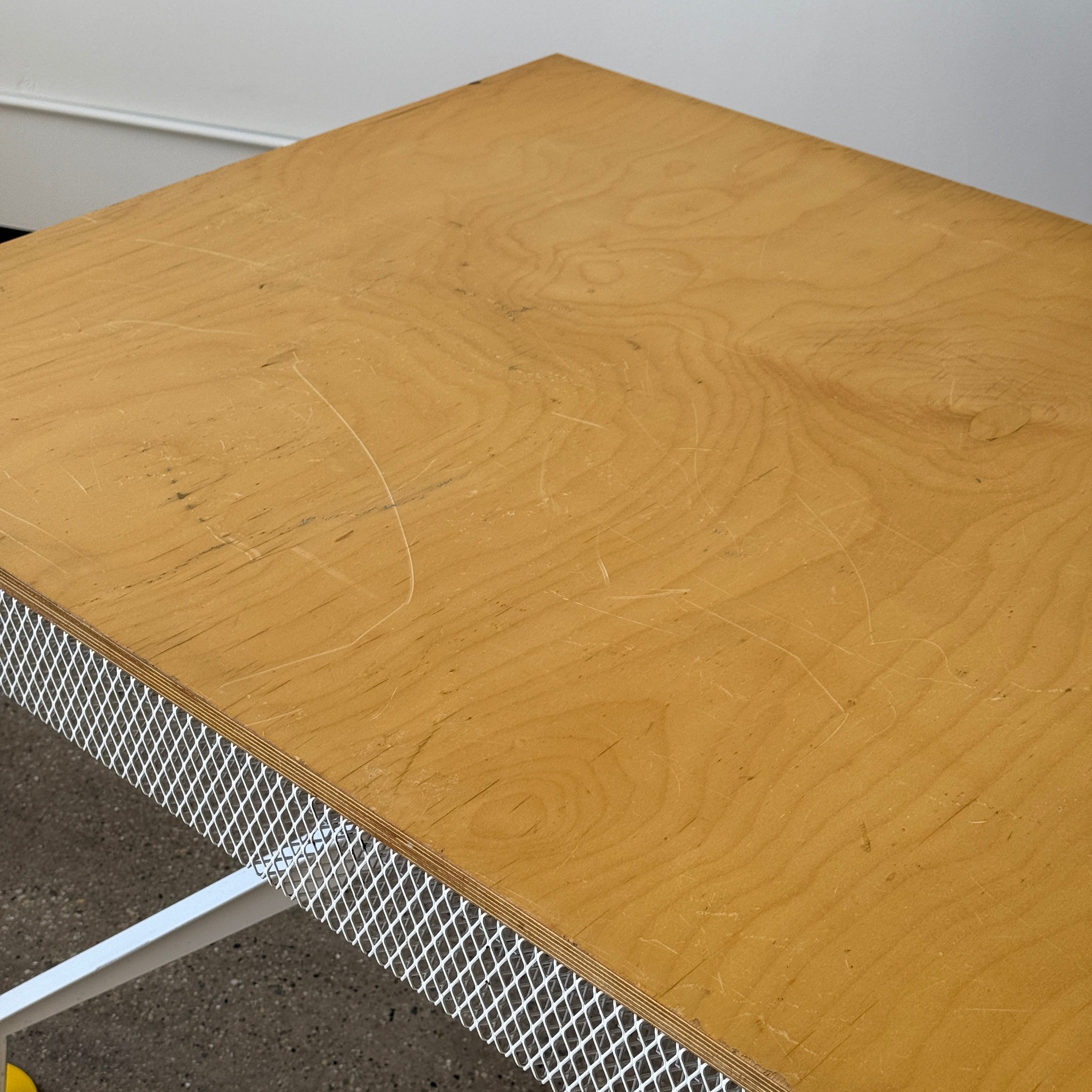 Postmodern Memphis Style Studio Made Mesh/Plywood Dining Table