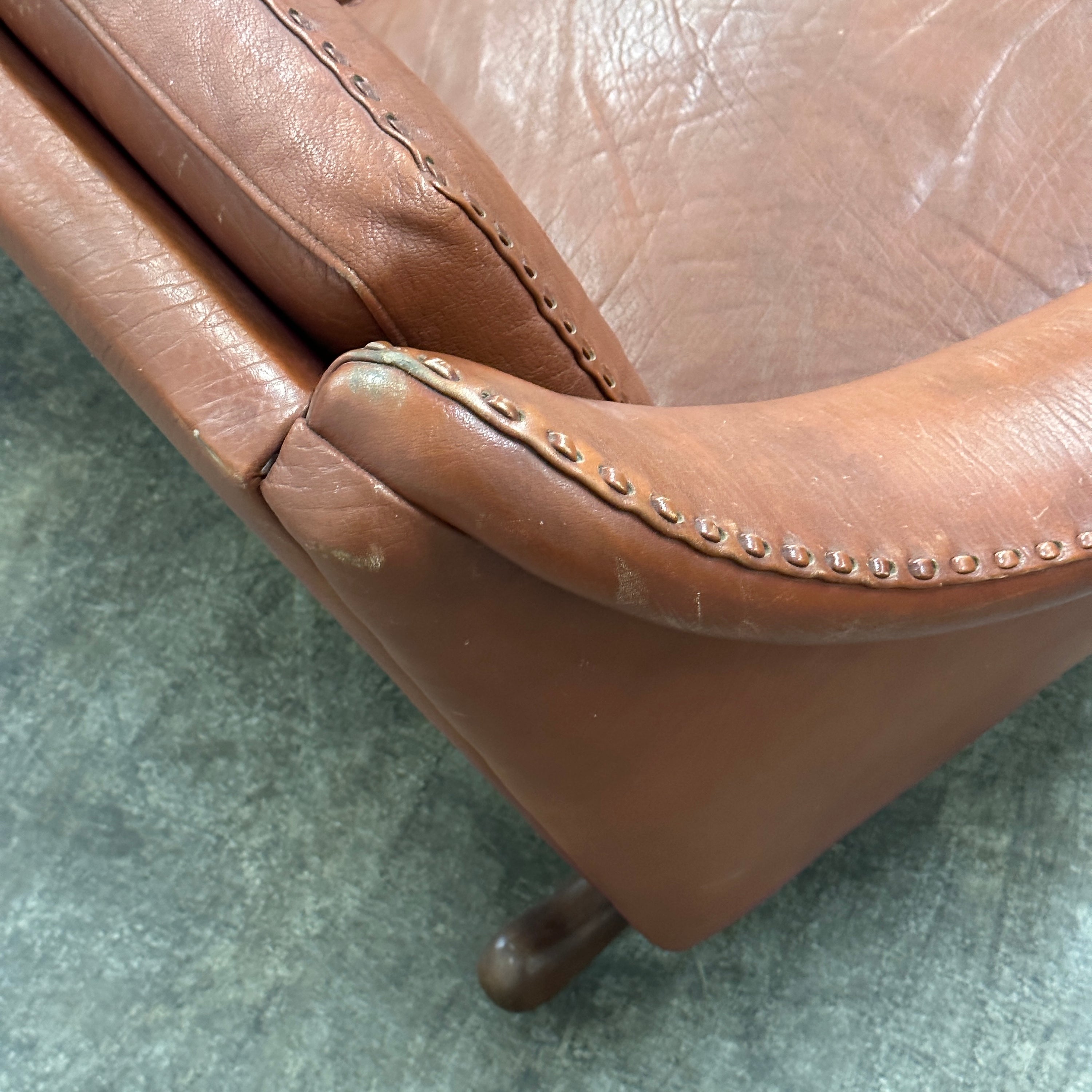 Matador Leather Loveseat by Aage Christiansen for Erhardsen & Andersen