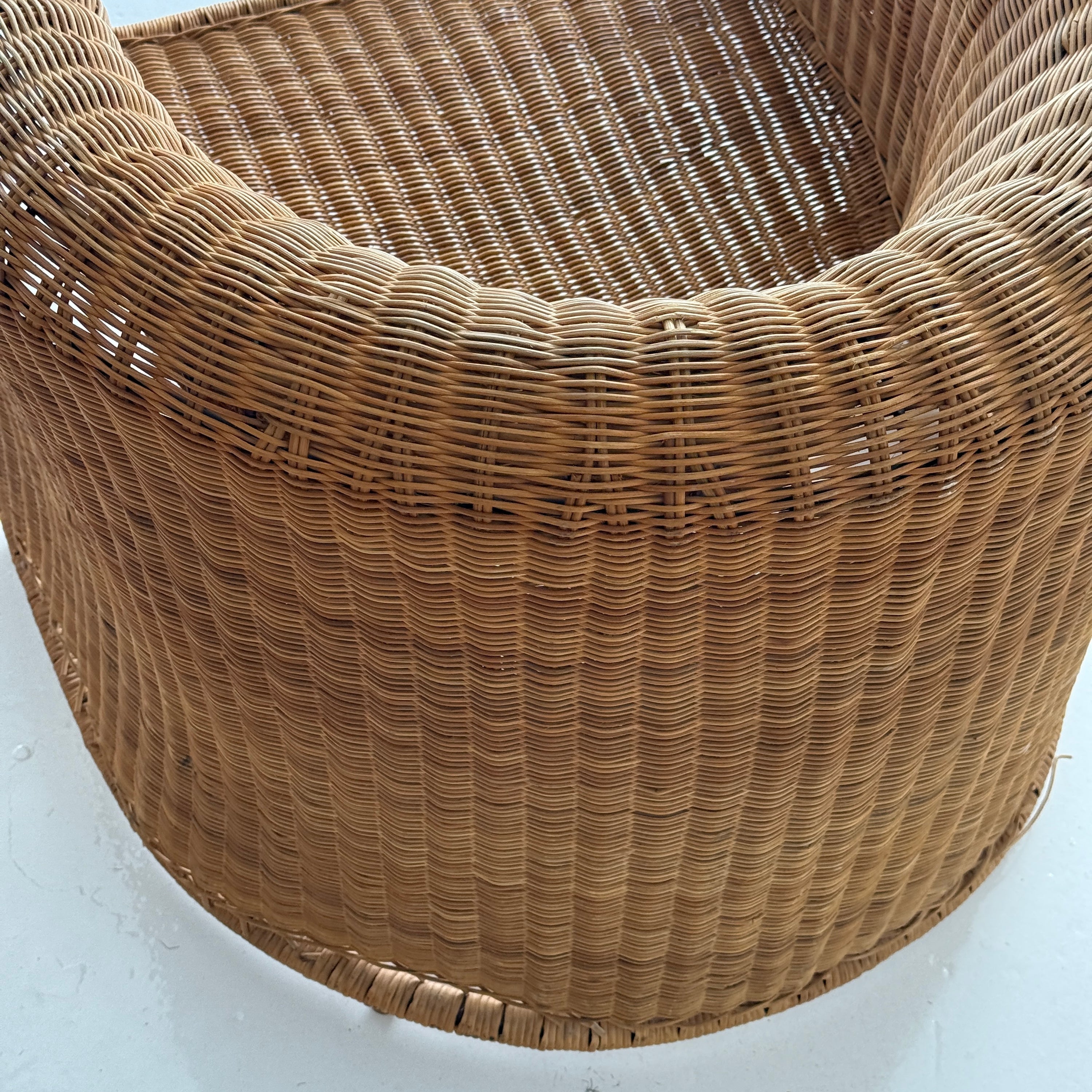 Rattan Lounge Chair by Eero Aarnio