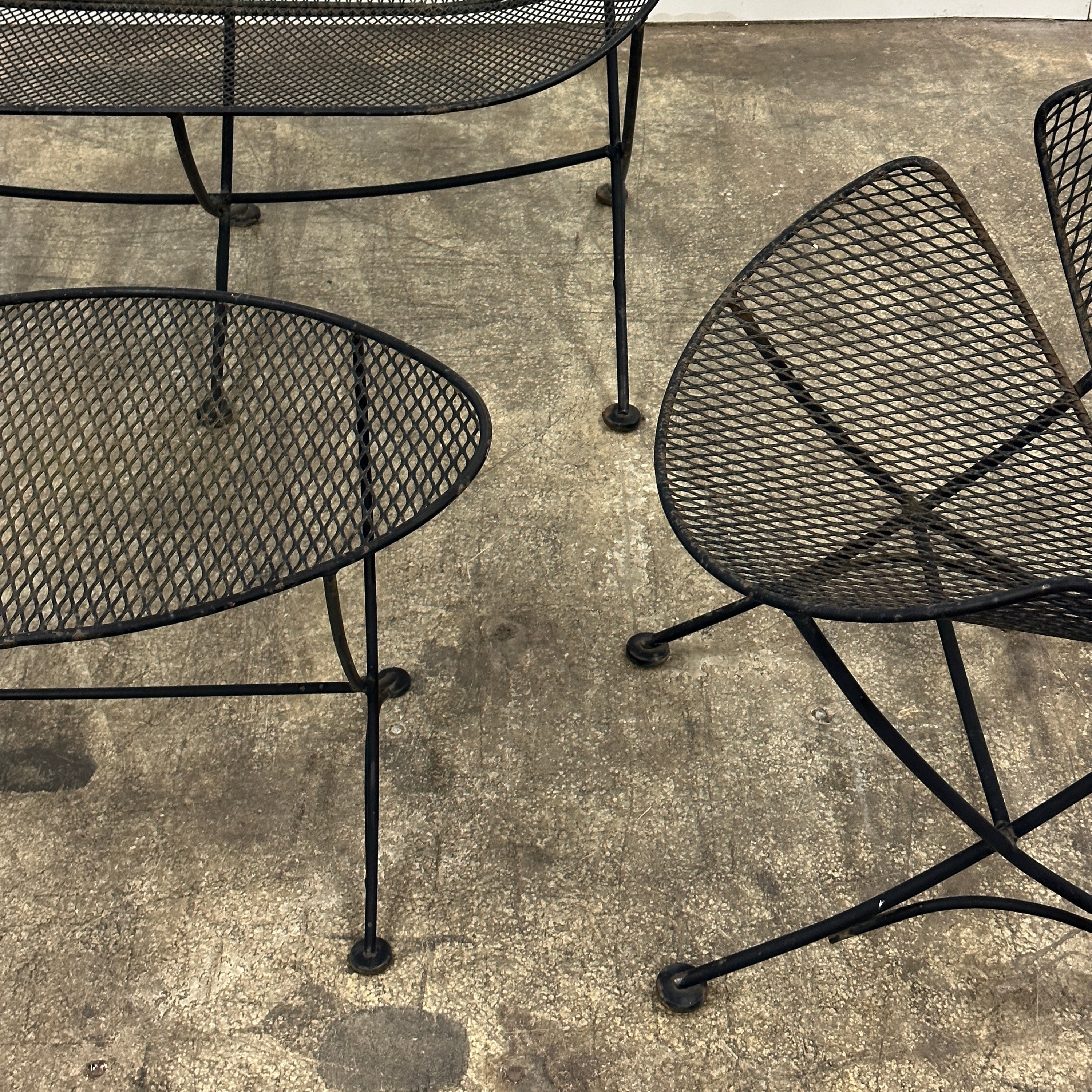 Wrought Iron Patio Set by Maurizio Tempestini for Salterini