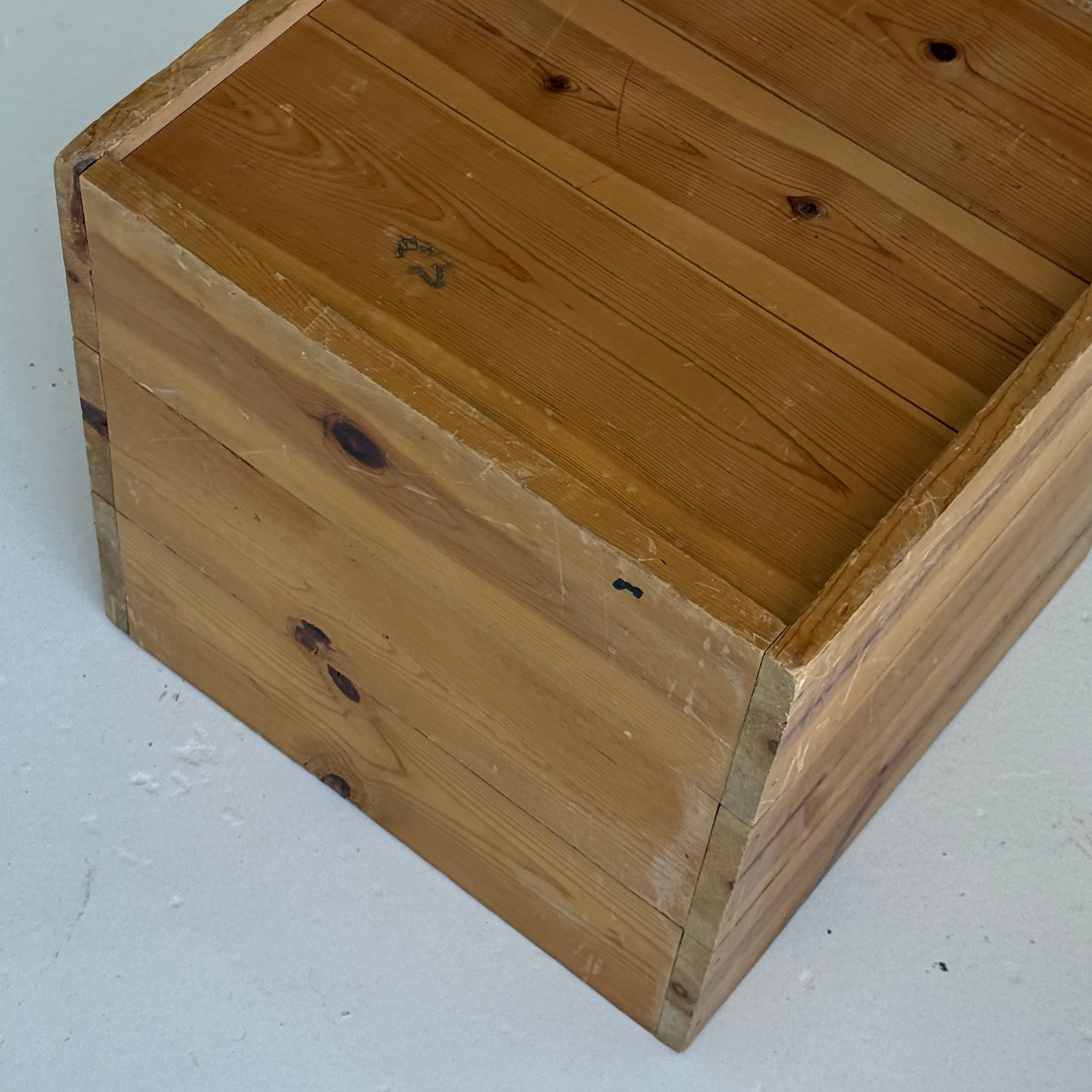 Primitive Pine Crate Side Tables